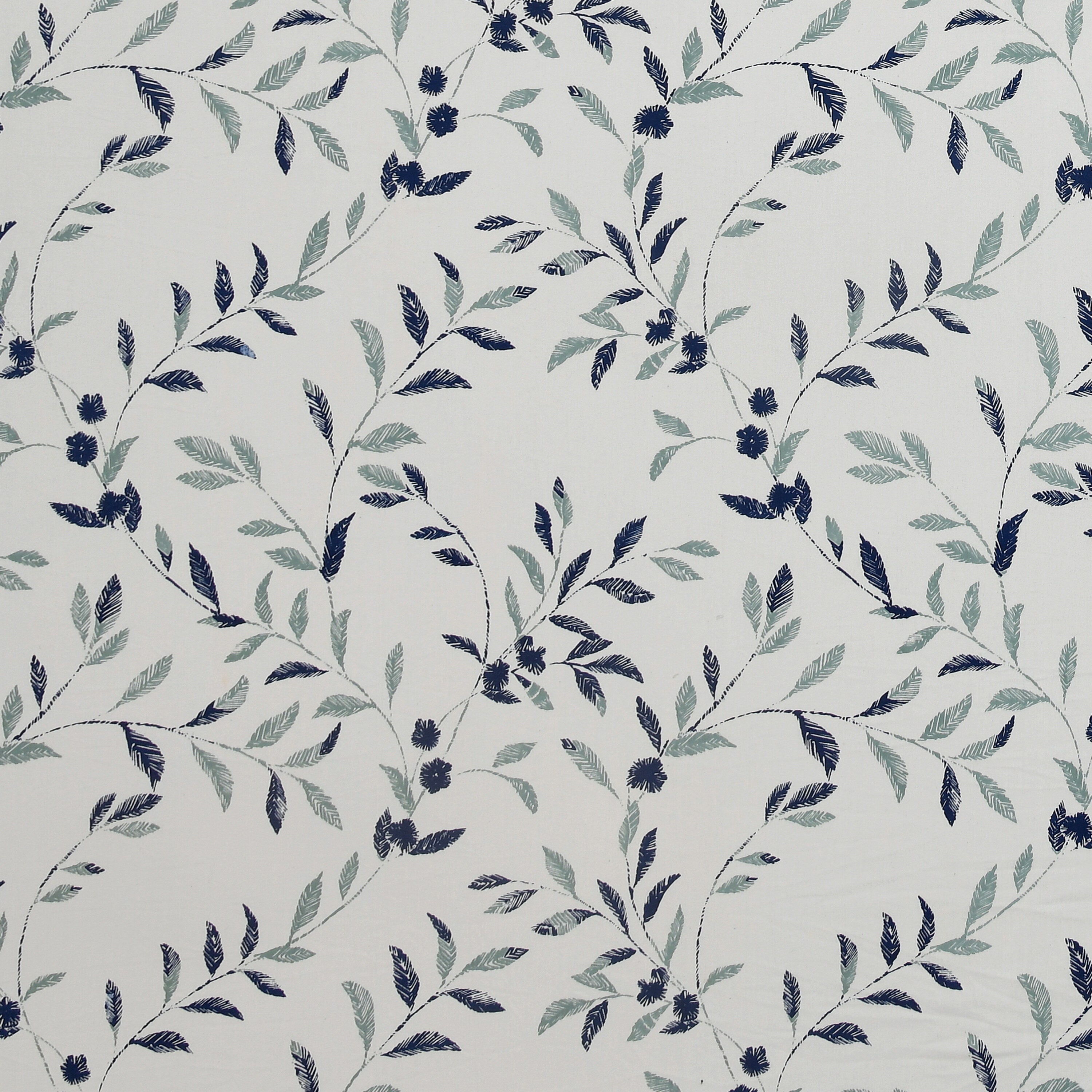 LIVING ROOTS Jaipuri Hand Block Print Double King Cotton Bedsheet 86*104 inches (7.1*8.6 feet) With 2 Pillow Cover | 240 TC | Rich Fast Colour With No Colour Bleeding | (508-B) (Blue)