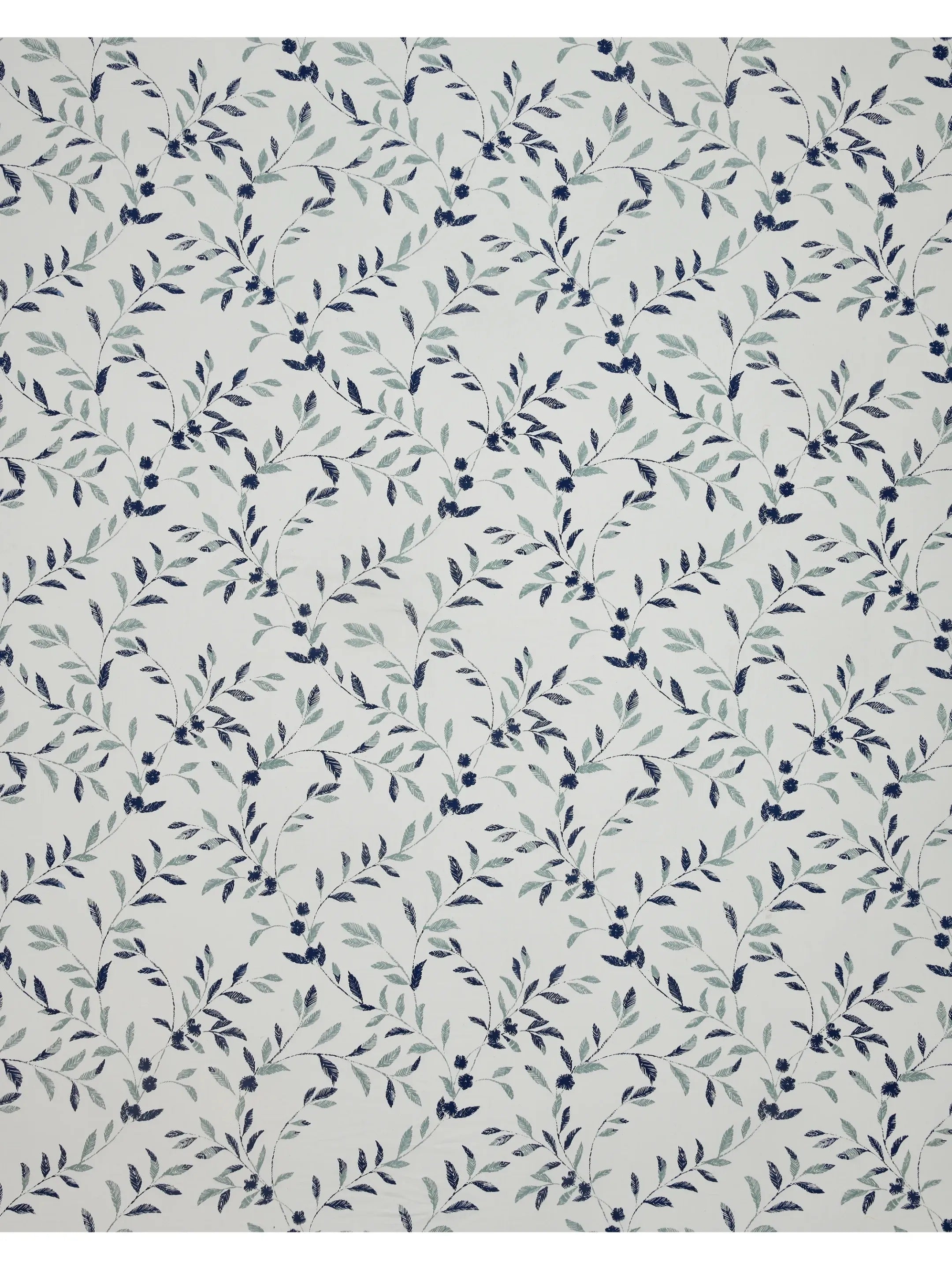 LIVING ROOTS Jaipuri Hand Block Print Double King Cotton Bedsheet 86*104 inches (7.1*8.6 feet) With 2 Pillow Cover | 240 TC | Rich Fast Colour With No Colour Bleeding | (508-B) (Blue)