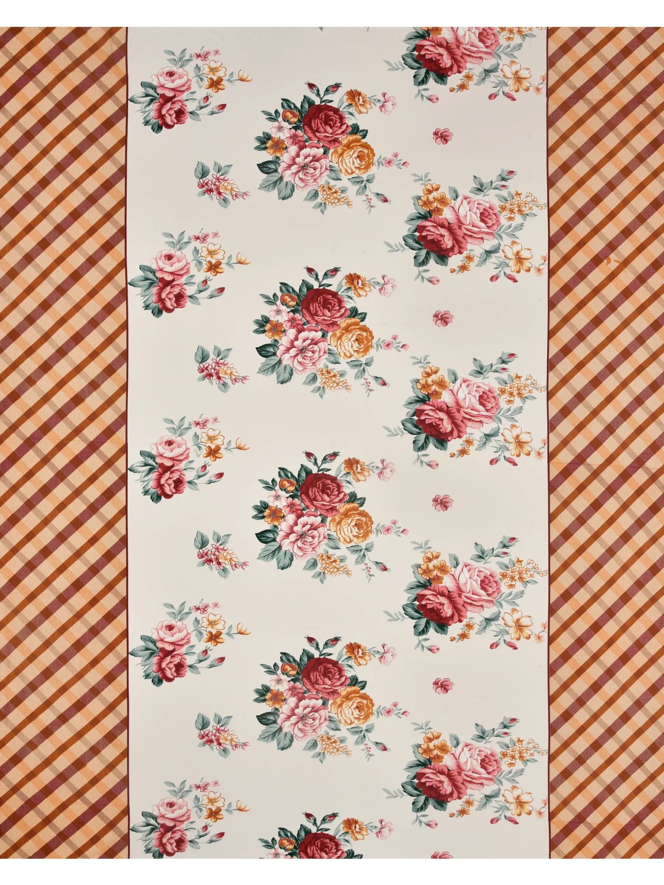 LIVING ROOTS Jaipuri Hand Block Print Double King Cotton Bedsheet 86*104 inches (7.1*8.6 feet) With 2 Pillow Cover | 240 TC | Rich Fast Colour With No Colour Bleeding | (509-C) (Maroon)
