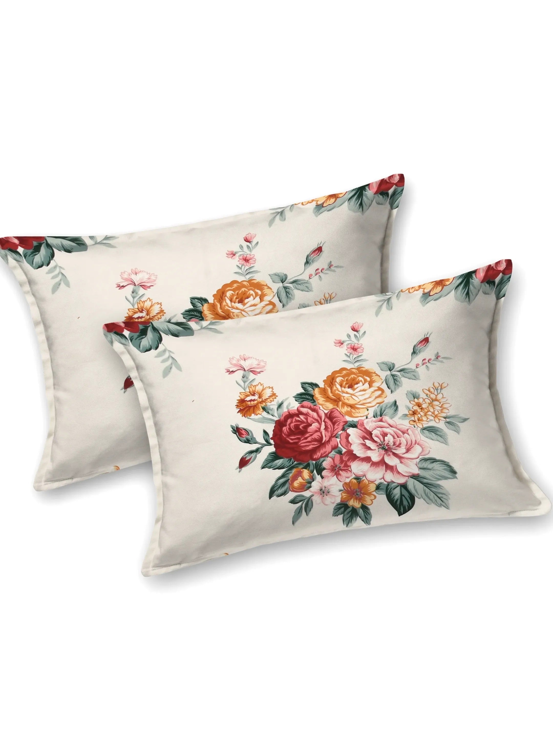 LIVING ROOTS Jaipuri Hand Block Print Double King Cotton Bedsheet 86*104 inches (7.1*8.6 feet) With 2 Pillow Cover | 240 TC | Rich Fast Colour With No Colour Bleeding | (509-C) (Maroon)