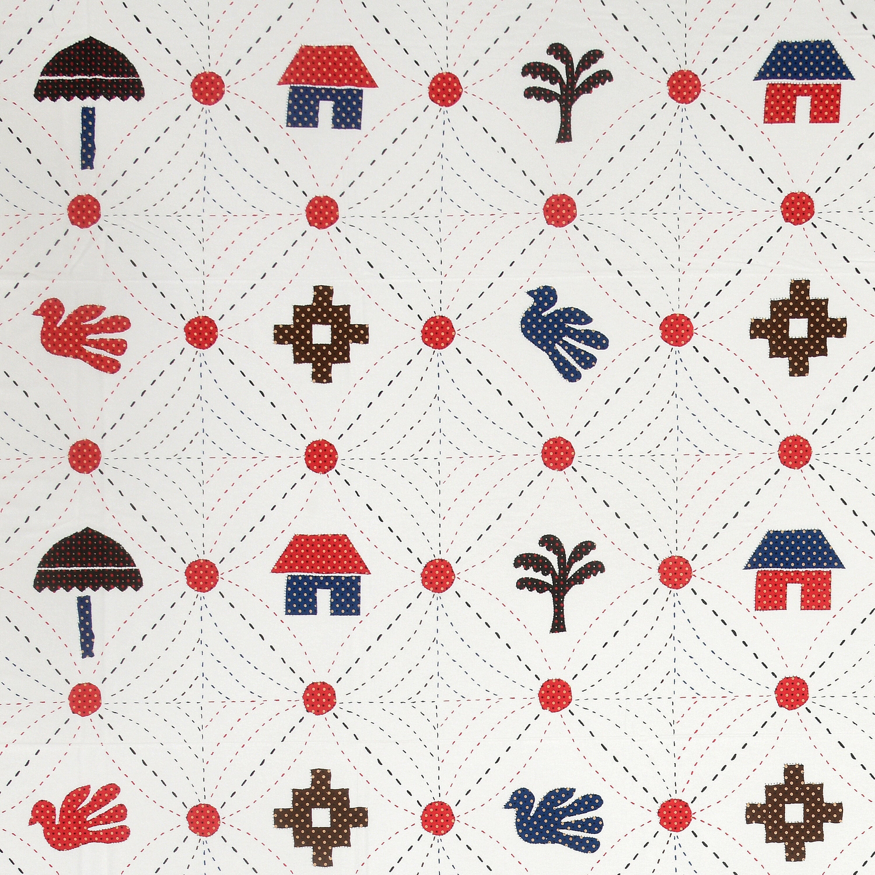 LIVING ROOTS Jaipuri Hand Block Print Super King Cotton Bedsheet 104*104 inches (8.6*8.6 feet) With 2 Pillow Cover | 240 TC | Rich Fast Colour With No Colour Bleeding | (512-C) (Multi)