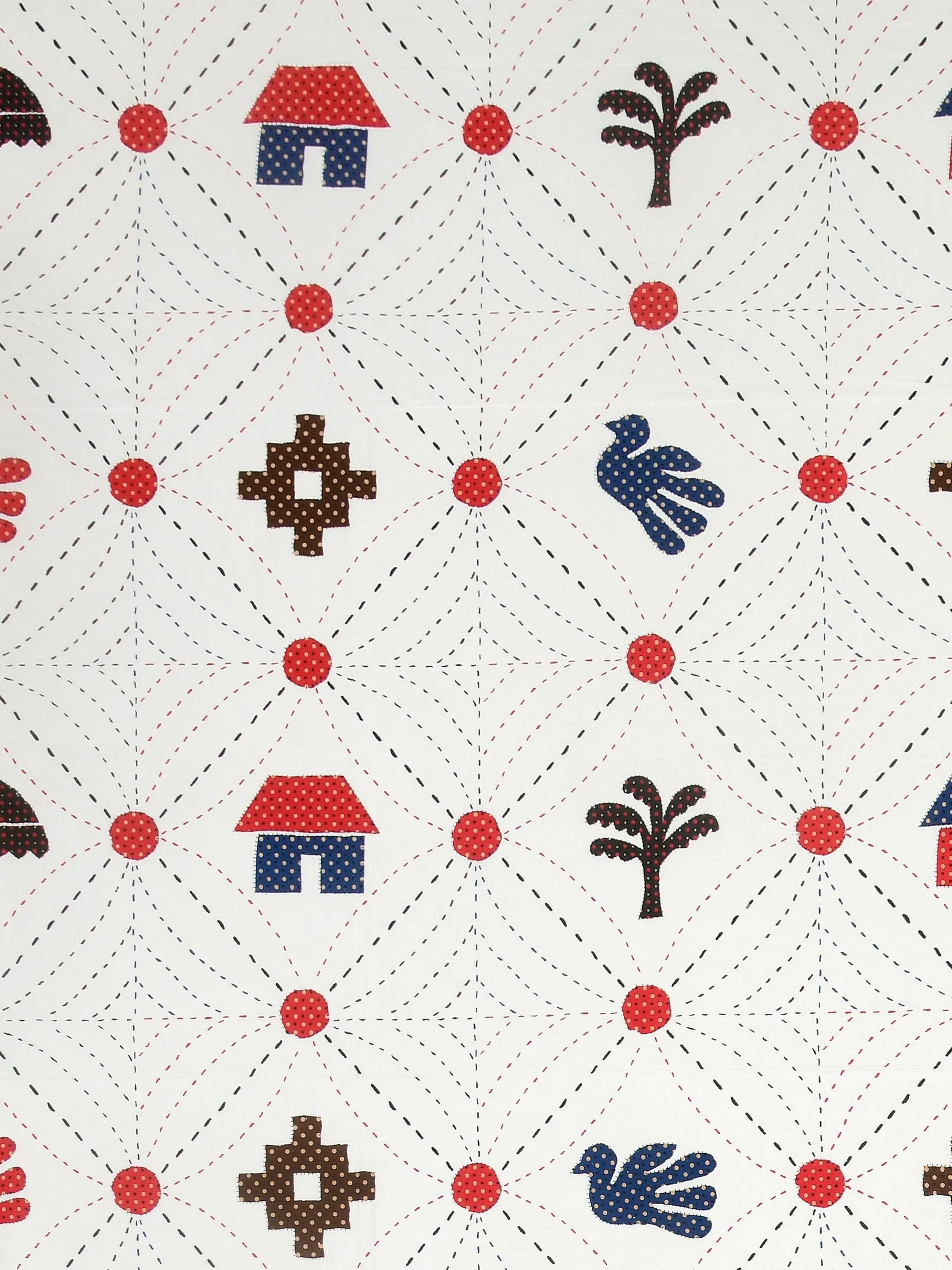 LIVING ROOTS Jaipuri Hand Block Print Super King Cotton Bedsheet 104*104 inches (8.6*8.6 feet) With 2 Pillow Cover | 240 TC | Rich Fast Colour With No Colour Bleeding | (512-C) (Multi)