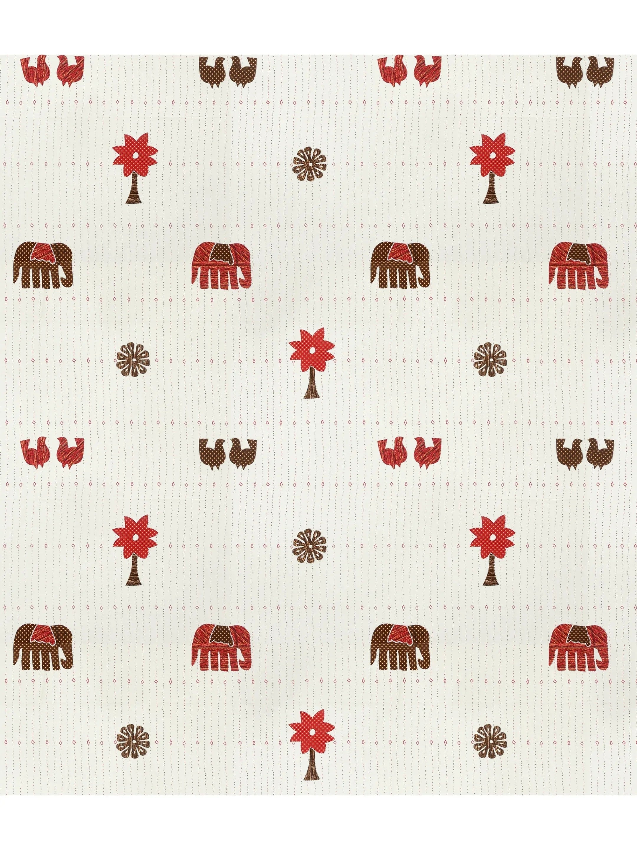 LIVING ROOTS Jaipuri Hand Block Print Super King Cotton Bedsheet 104*104 inches (8.6*8.6 feet) With 2 Pillow Cover | 240 TC | Rich Fast Colour With No Colour Bleeding | (513-A) (Multi)
