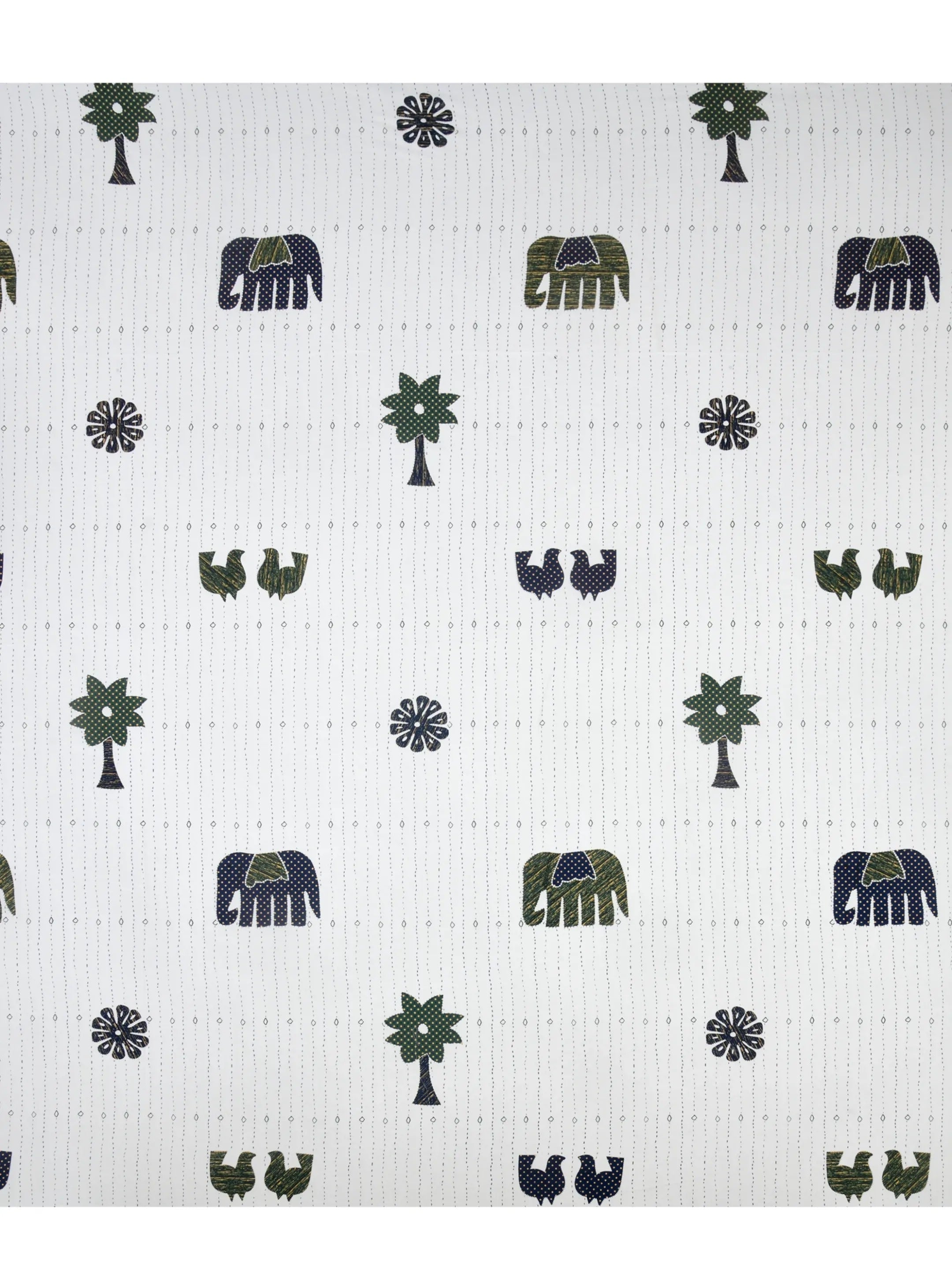LIVING ROOTS Jaipuri Hand Block Print Super King Cotton Bedsheet 104*104 inches (8.6*8.6 feet) With 2 Pillow Cover | 240 TC | Rich Fast Colour With No Colour Bleeding | (513-C) (Multi)