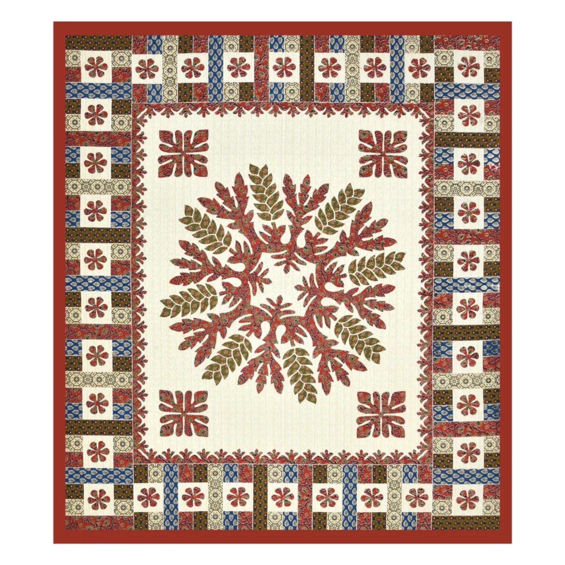 LIVING ROOTS Jaipuri Hand Block Print Double King Cotton Bedsheet 90*104 inches (7.5*8.6 feet) With 2 Pillow Cover | 240 TC | Rich Fast Colour With No Colour Bleeding | (529-B) (Red)