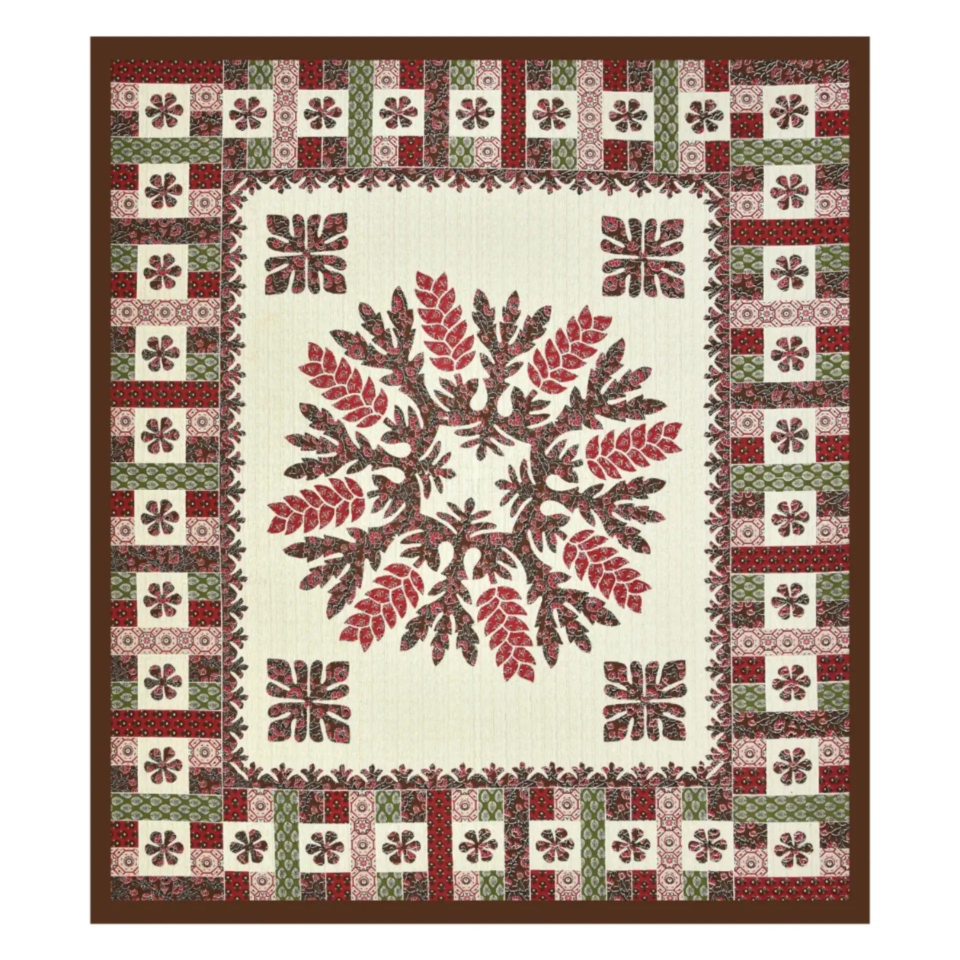 LIVING ROOTS Jaipuri Hand Block Print Double King Cotton Bedsheet 90*104 inches (7.5*8.6 feet) With 2 Pillow Cover | 240 TC | Rich Fast Colour With No Colour Bleeding | (529-C) (Maroon)