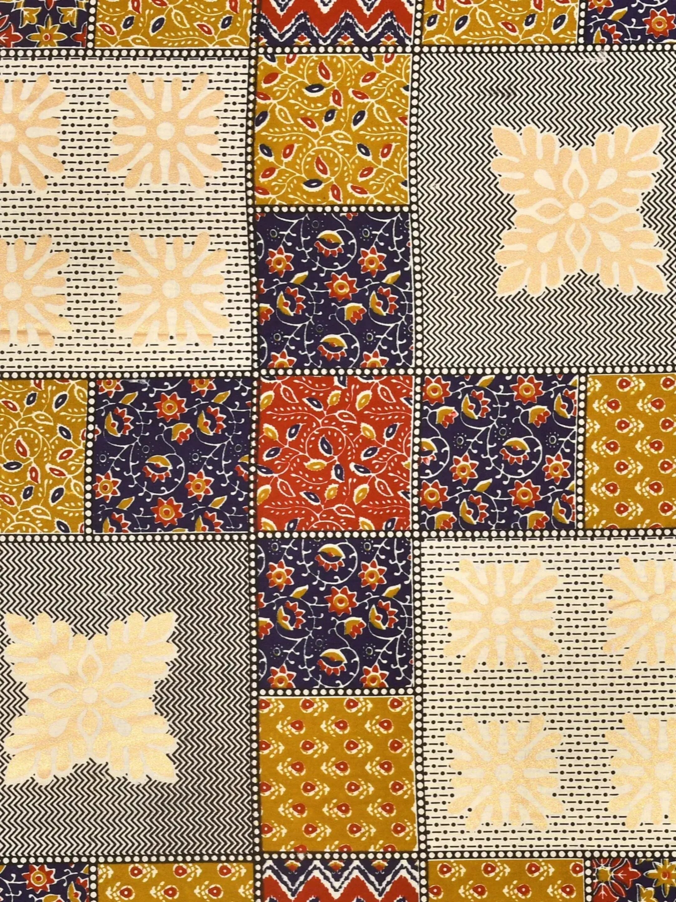 LIVING ROOTS Jaipuri Hand Block Print Super King Cotton Bedsheet 104*104 inches (8.5*8.5 feet) With 2 Pillow Cover | 240 TC | Rich Fast Colour With No Colour Bleeding | (563-B) (Yellow)