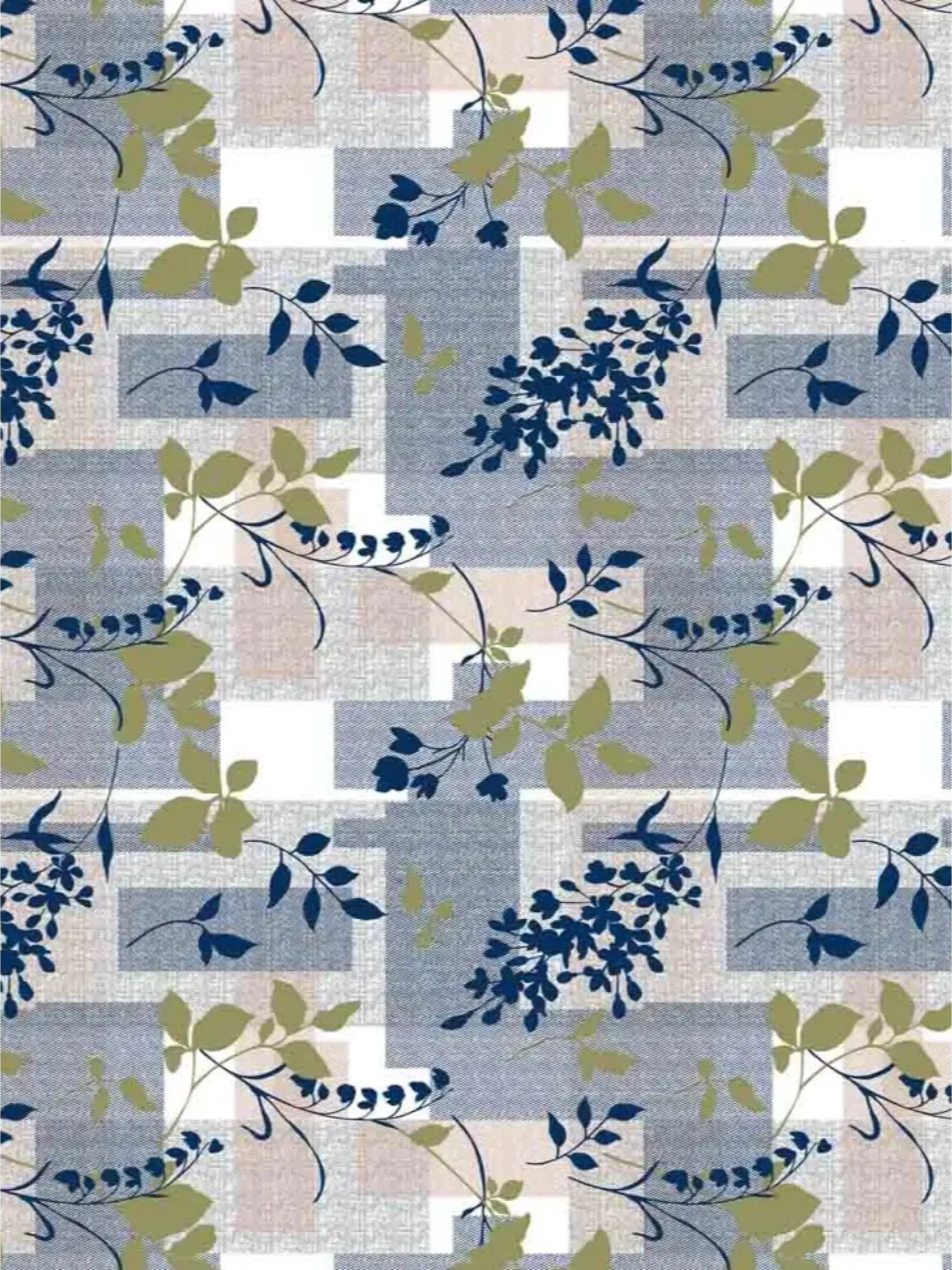 LIVING ROOTS Jaipuri Hand Block Print Super King Cotton Bedsheet 104*104 inches (8.5*8.5 feet) With 2 Pillow Cover | 240 TC | Rich Fast Colour With No Colour Bleeding | (567-A) (Blue)