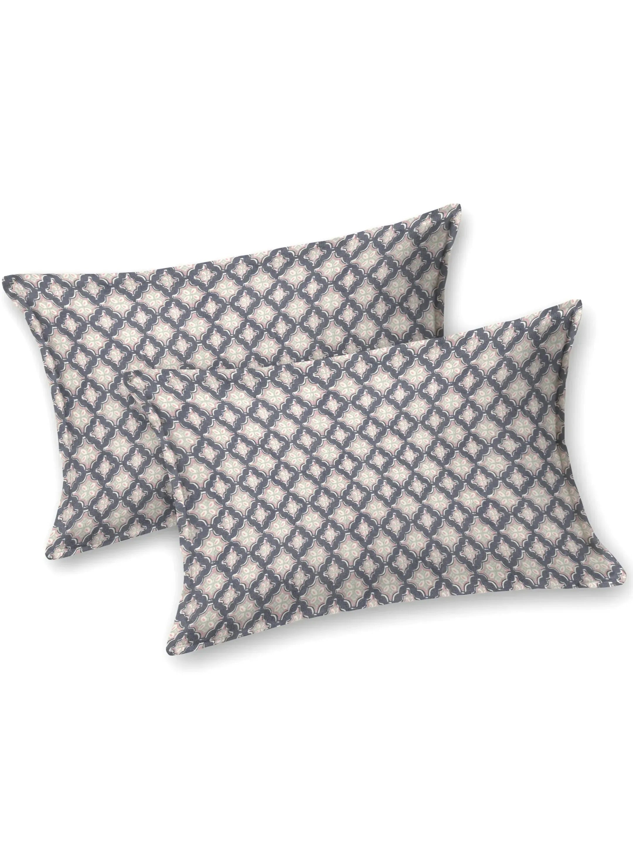 LIVING ROOTS Jaipuri Hand Block Print Super King Cotton Bedsheet 104*104 inches (8.5*8.5 feet) With 2 Pillow Cover | 240 TC | Rich Fast Colour With No Colour Bleeding | (568-A) (Purple)