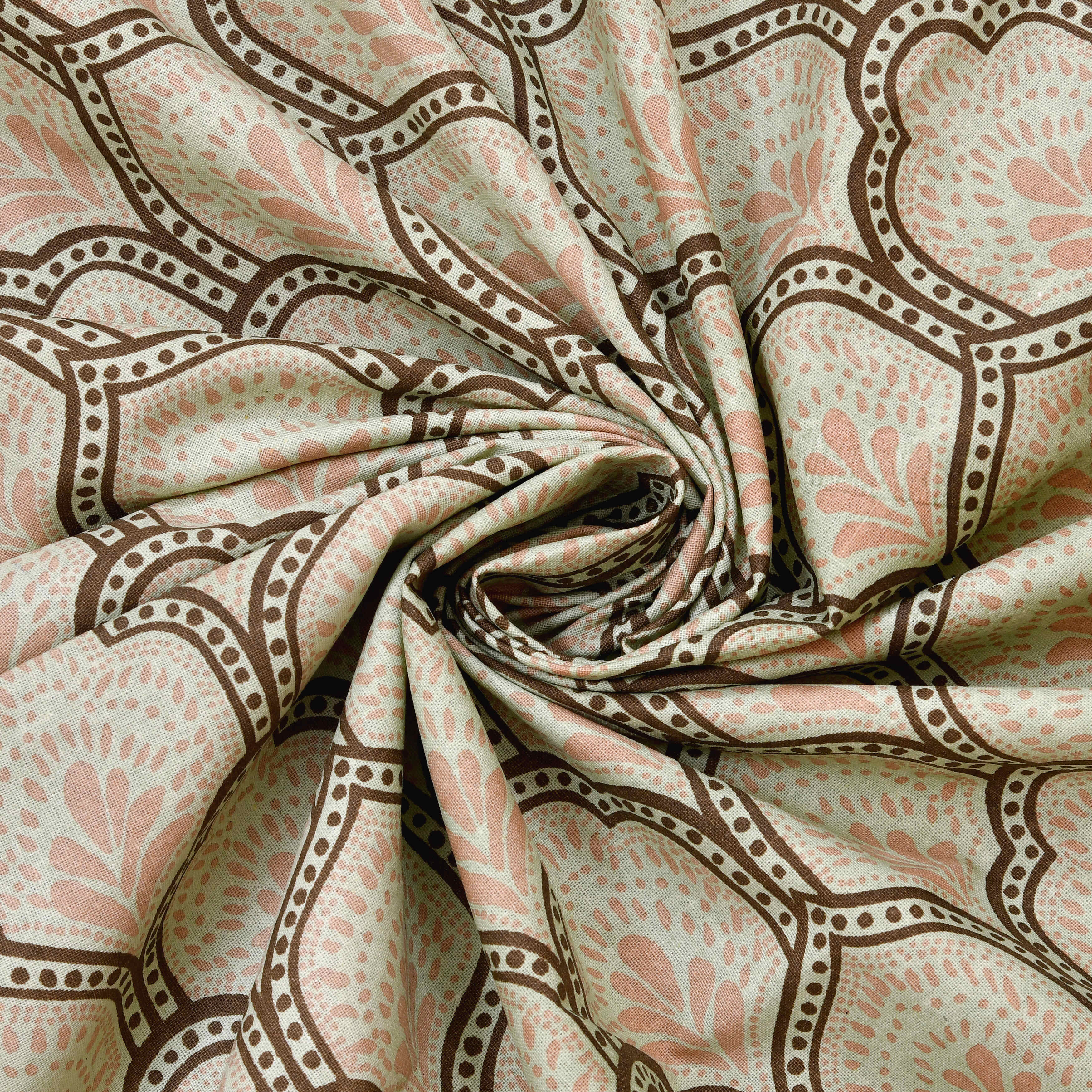 LIVING ROOTS Jaipuri Hand Block Print Super King Cotton Bedsheet 104*104 inches (8.5*8.5 feet) With 2 Pillow Cover | 240 TC | Rich Fast Colour With No Colour Bleeding | (568-E) (Green)