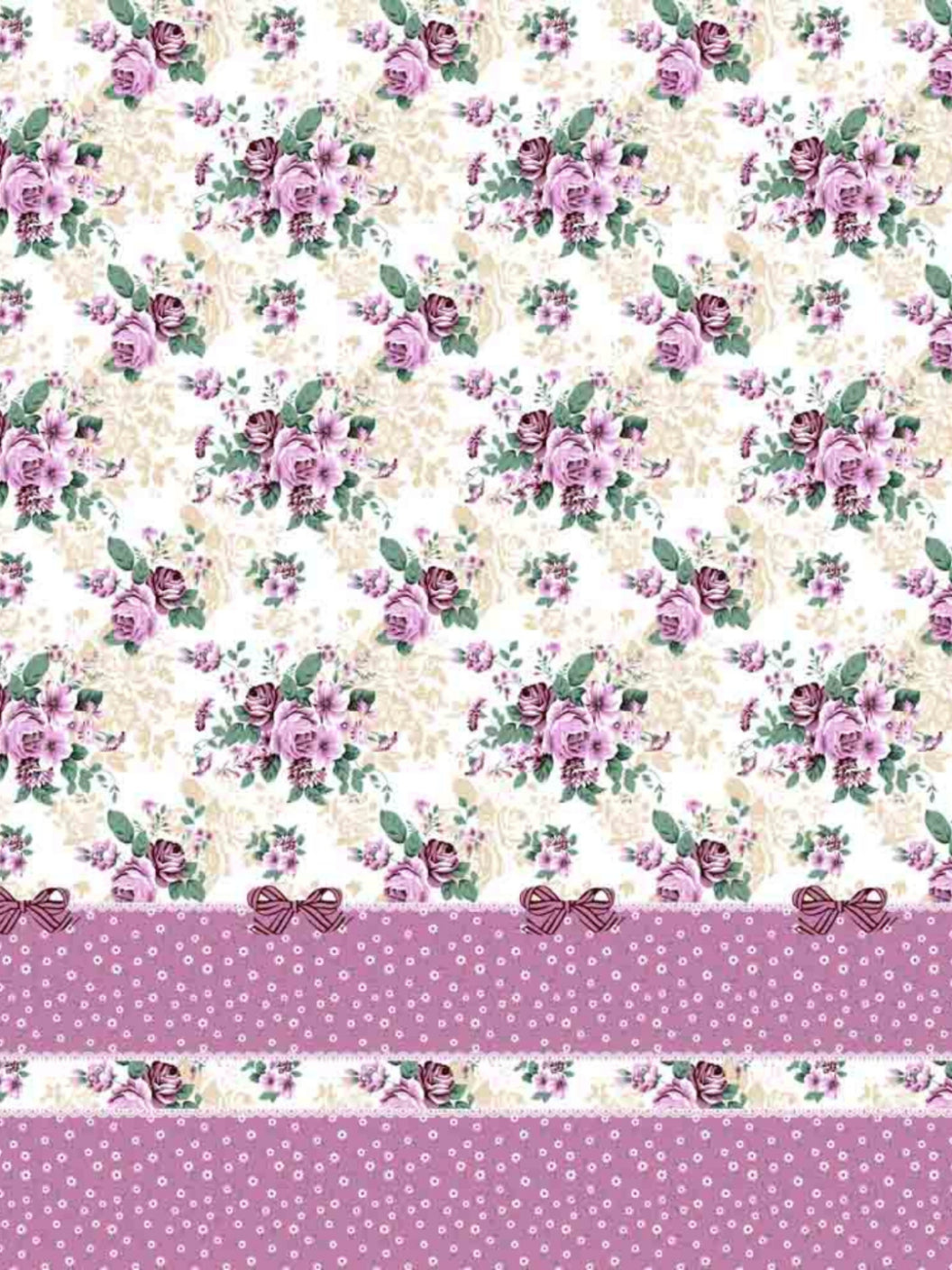 Living Roots Cotton Super King Size Bedsheet | 104 x 104 Inches, 8.6 x 8.6 Feet | with 2 Pillow Covers | Pink Color Floral Motif with Geometric Border Print | Premium Soft Fabric | Perfect for Everyday Use