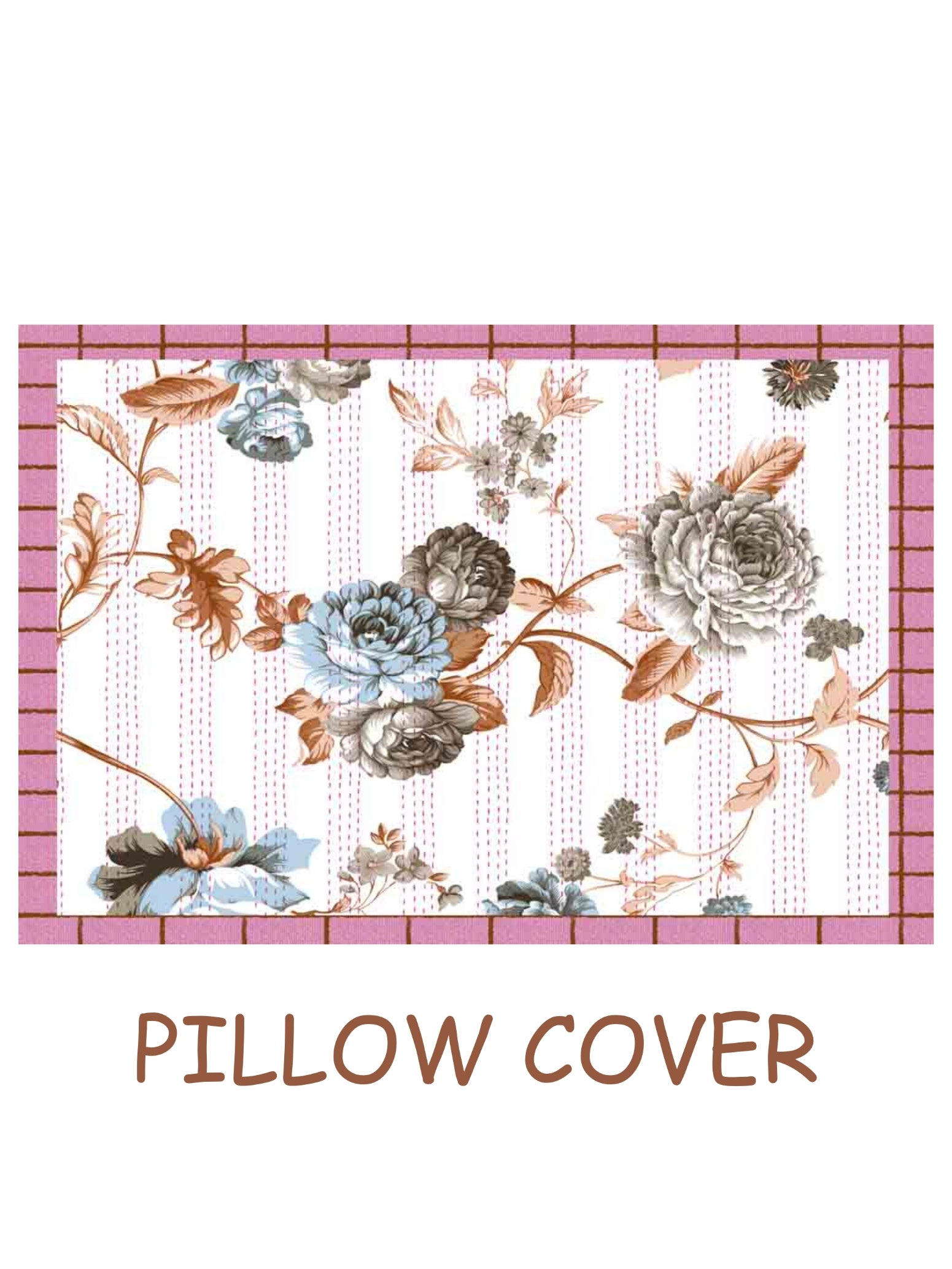 Living Roots Cotton Super King Size Bedsheet | 104 x 104 Inches, 8.6 x 8.6 Feet | with 2 Pillow Covers | Cream Color Modern Floral Motif Print| Premium Soft Fabric | Perfect for Everyday Use