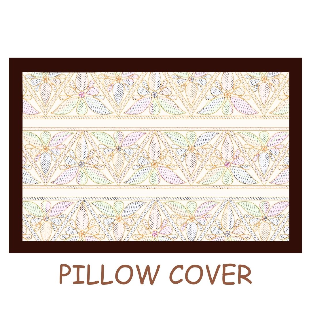 LIVING ROOTS Jaipuri Hand Block Print Super King Cotton Bedsheet 104*104 inches (8.5*8.5 feet) With 2 Pillow Cover | 240 TC | Rich Fast Colour With No Colour Bleeding | (565-B) (Light Pink)