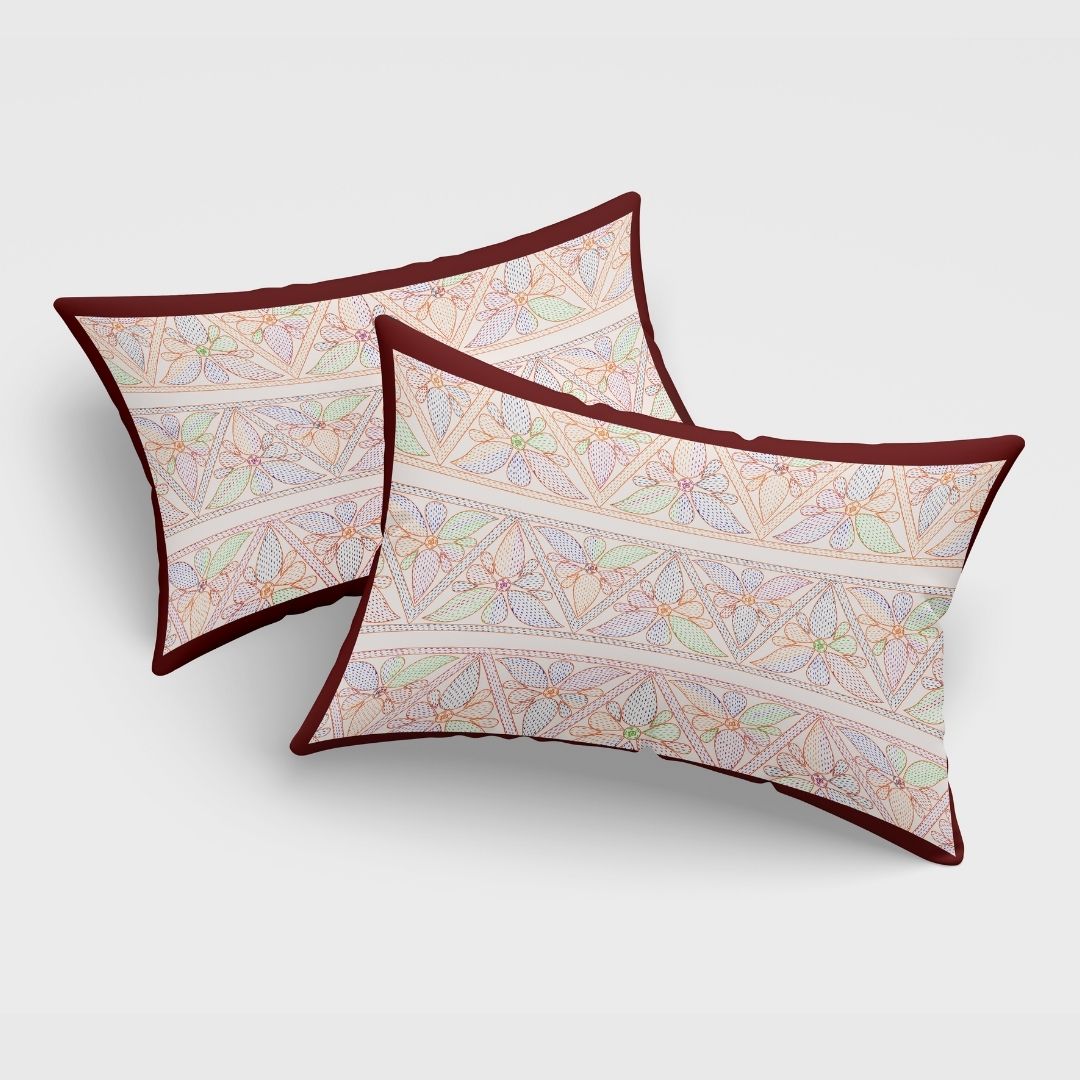 LIVING ROOTS Jaipuri Hand Block Print Super King Cotton Bedsheet 104*104 inches (8.5*8.5 feet) With 2 Pillow Cover | 240 TC | Rich Fast Colour With No Colour Bleeding | (565-C) (Pink)