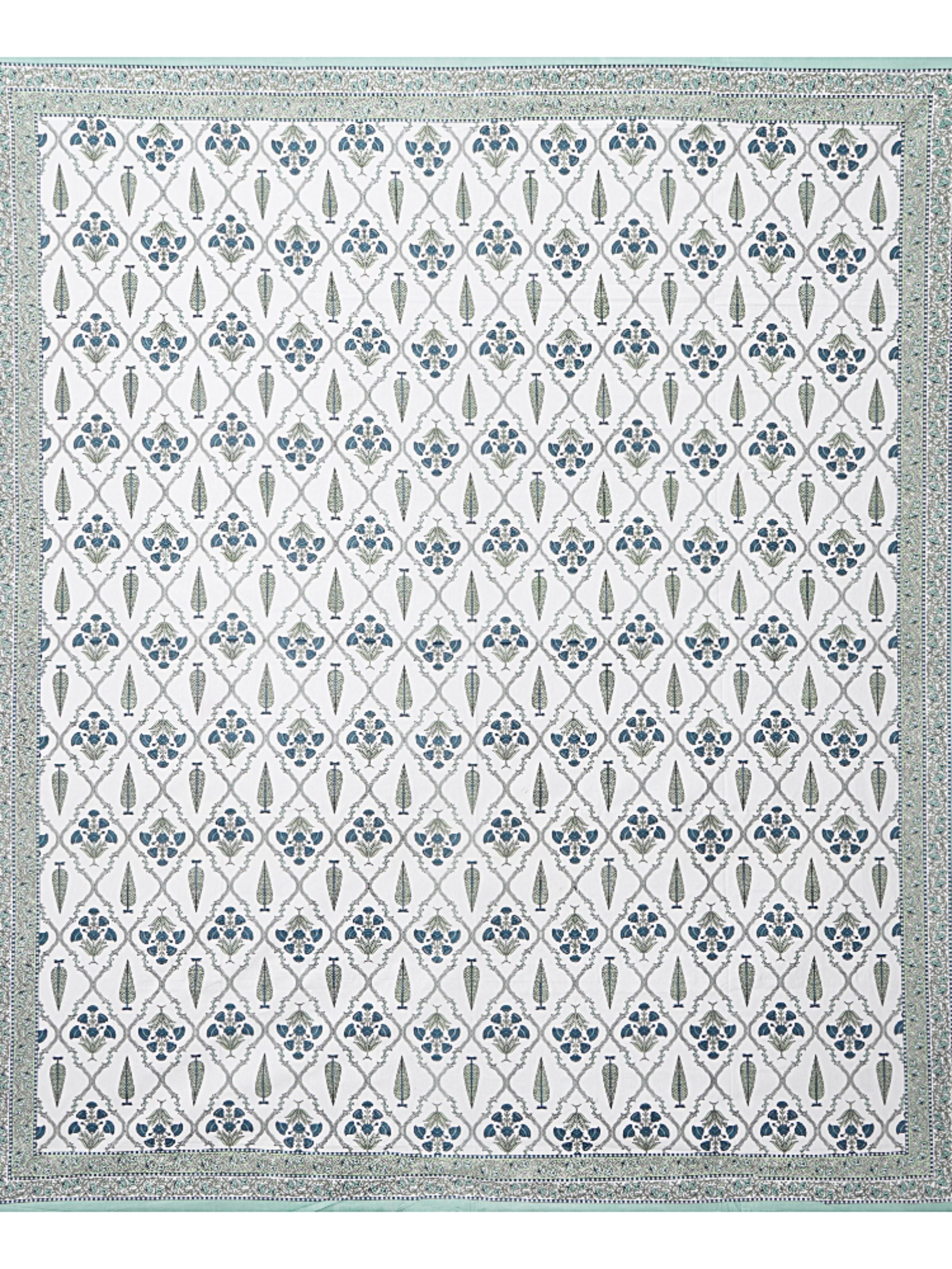 LIVING ROOTS PURE Cotton 1 SUPER King Size Bedsheet (8*8.6 Feet)  with 2 Pillow Cover (03-31-572-A)