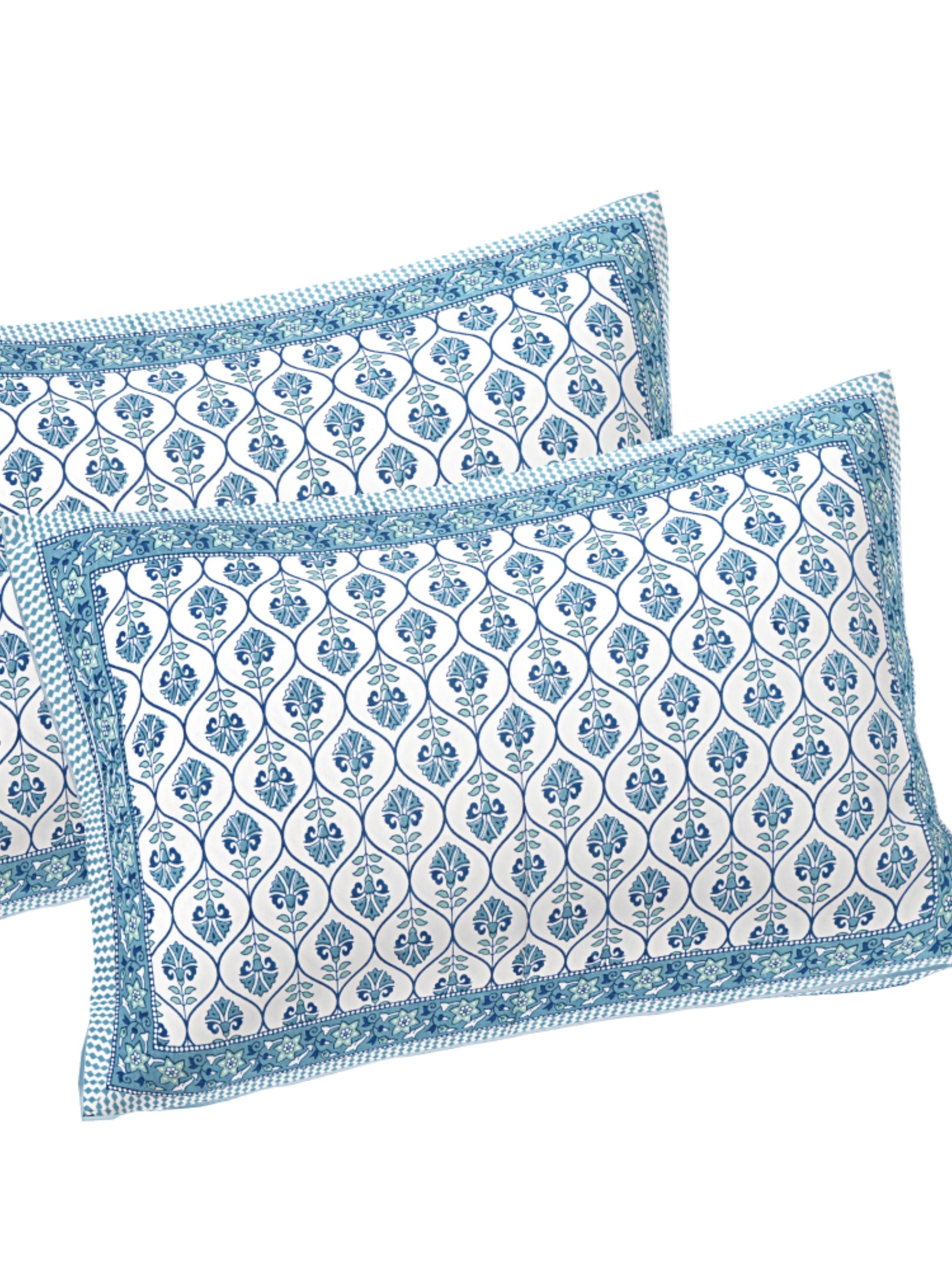 LIVING ROOTS PURE Cotton 1 SUPER King Size Bedsheet (8*8.6 Feet)  with 2 Pillow Cover (03-31-573-A)