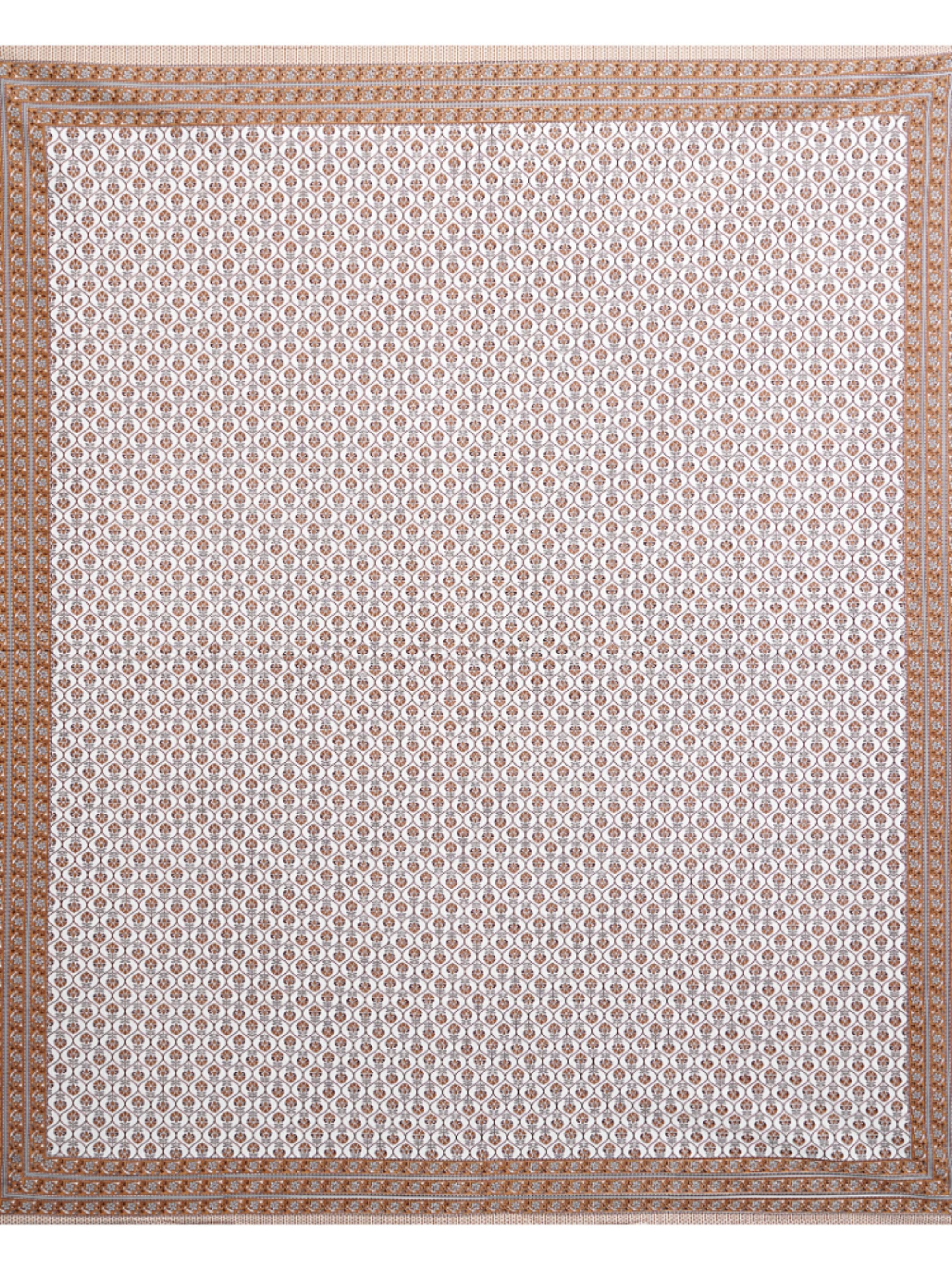 LIVING ROOTS PURE Cotton 1 SUPER King Size Bedsheet (8*8.6 Feet)  with 2 Pillow Cover (03-31-573-B)