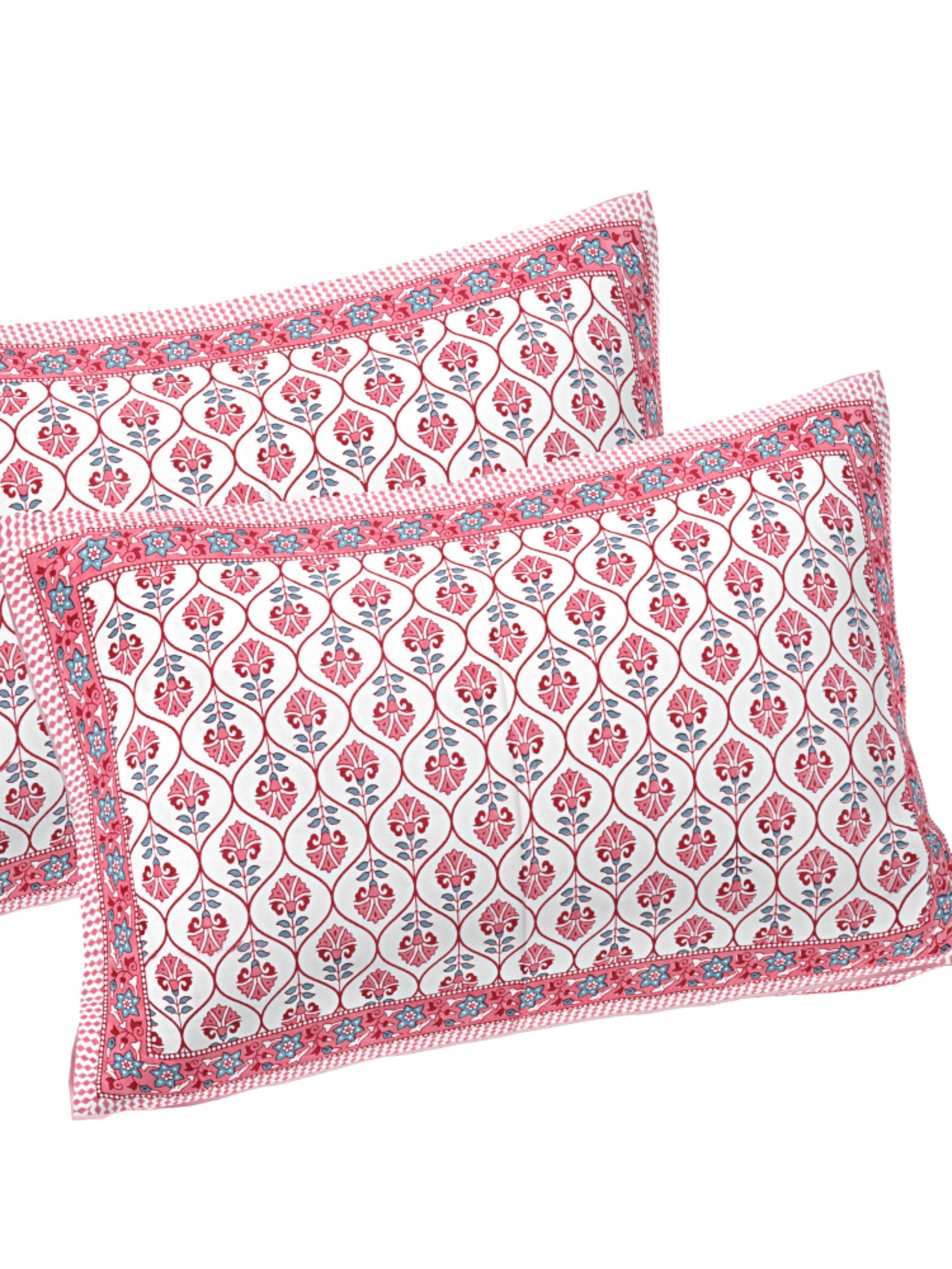 LIVING ROOTS PURE Cotton 1 SUPER King Size Bedsheet (8*8.6 Feet)  with 2 Pillow Cover (03-31-573-C)