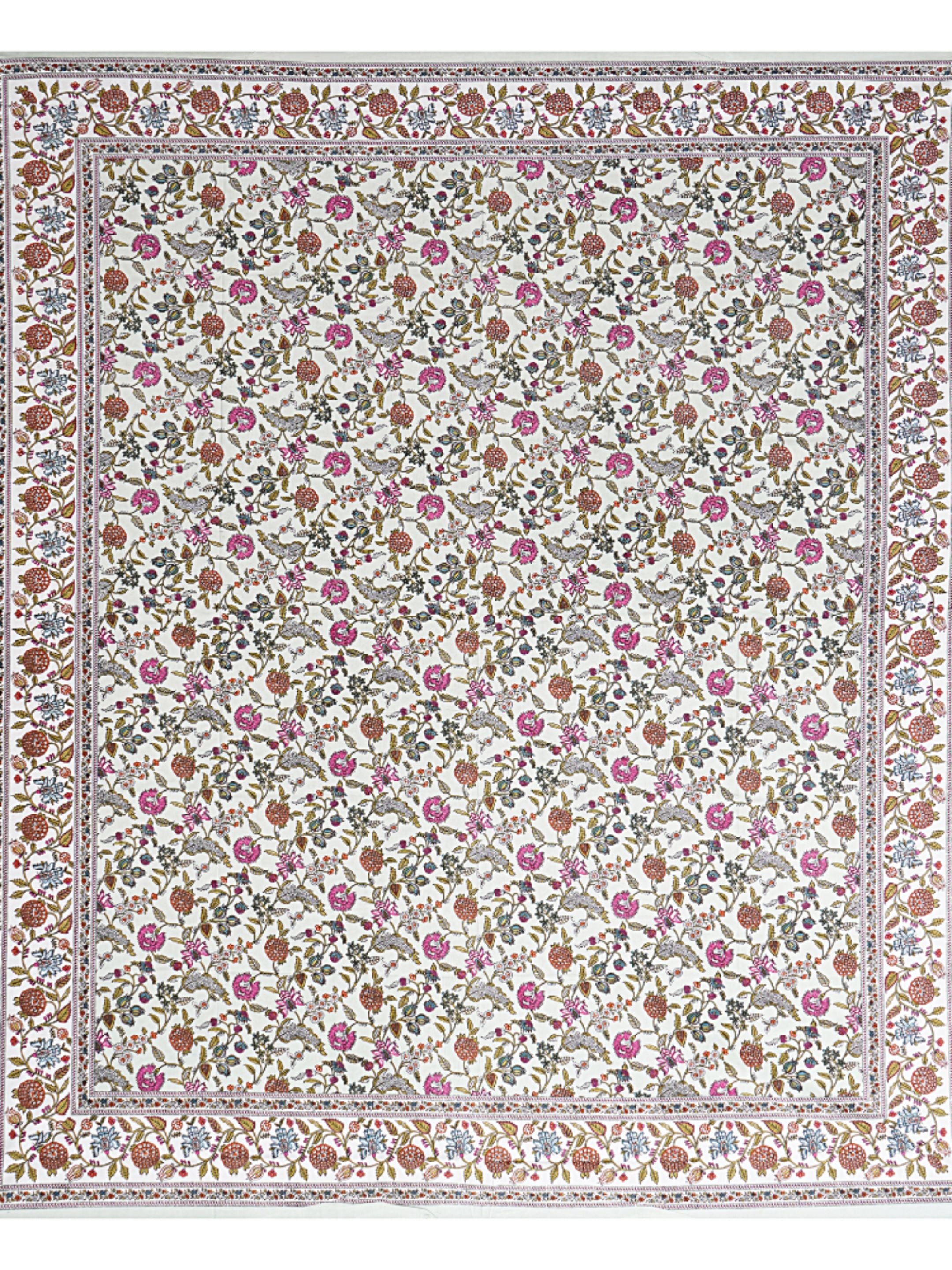 LIVING ROOTS PURE Cotton 1 SUPER King Size Bedsheet (8*8.6 Feet)  with 2 Pillow Cover (03-31-574-C)