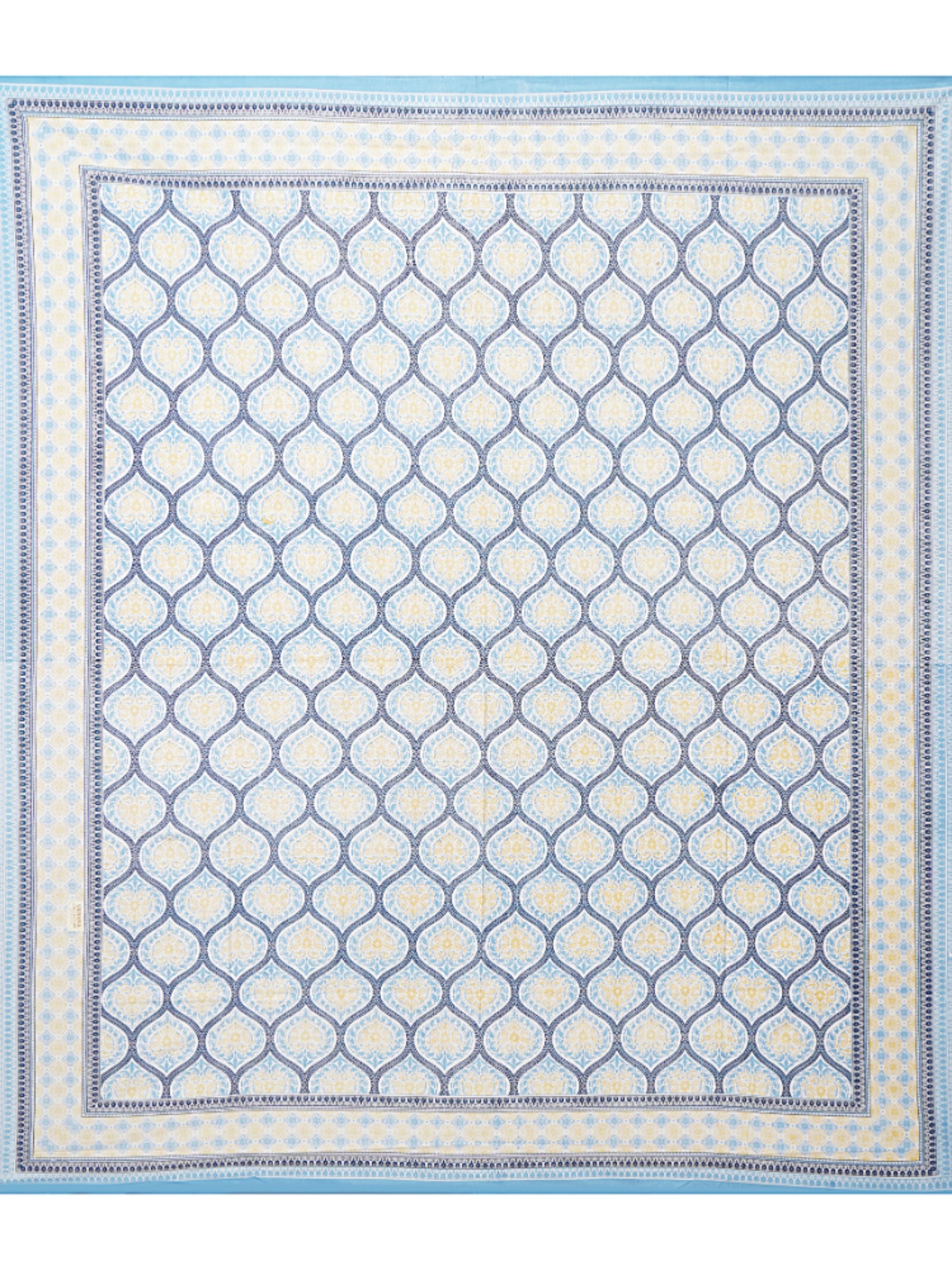 LIVING ROOTS PURE Cotton 1 SUPER King Size Bedsheet (8*8.6 Feet)  with 2 Pillow Cover (03-31-575-C)