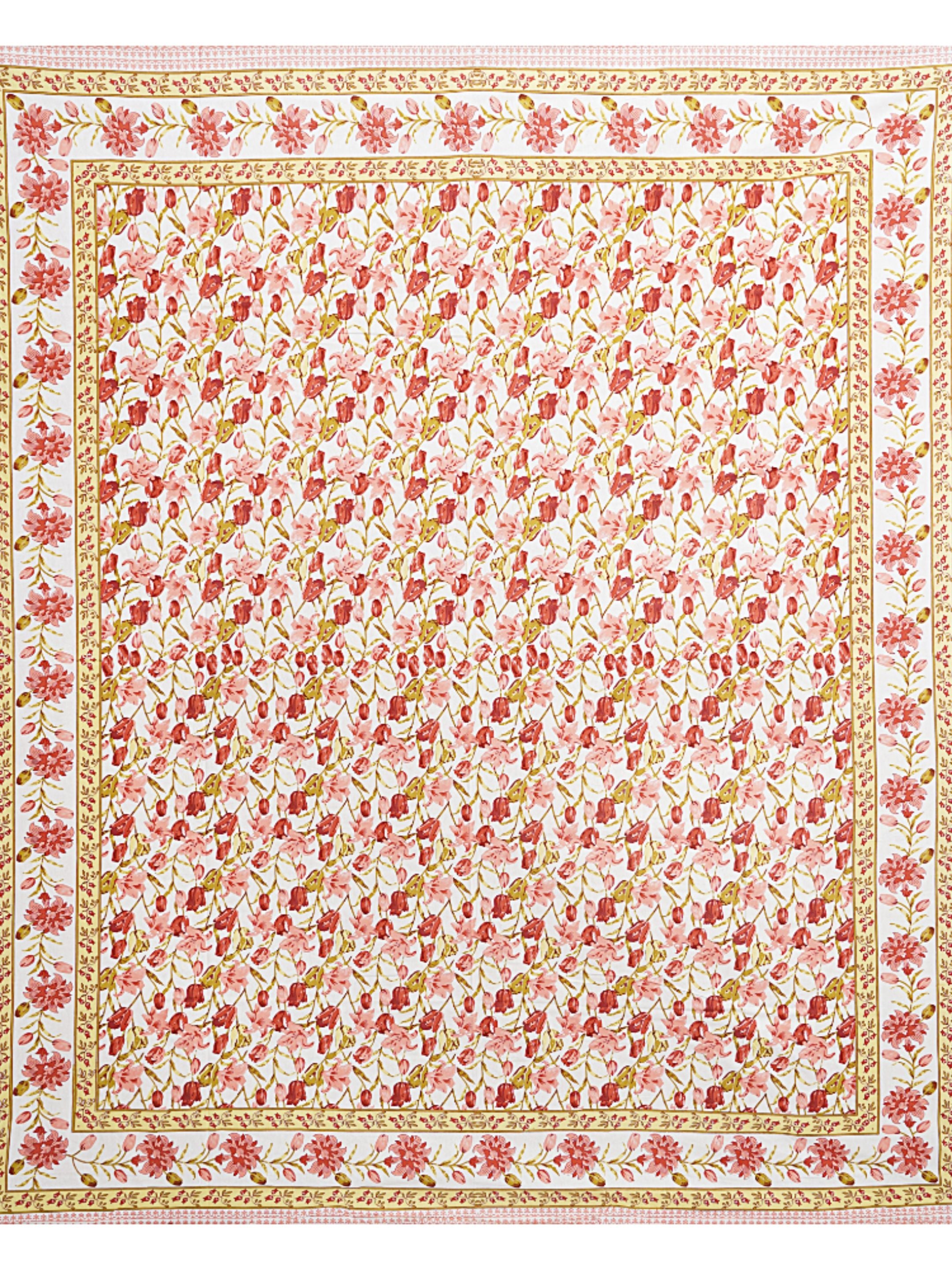 LIVING ROOTS PURE Cotton 1 SUPER King Size Bedsheet (8*8.6 Feet)  with 2 Pillow Cover (03-31-576-C)
