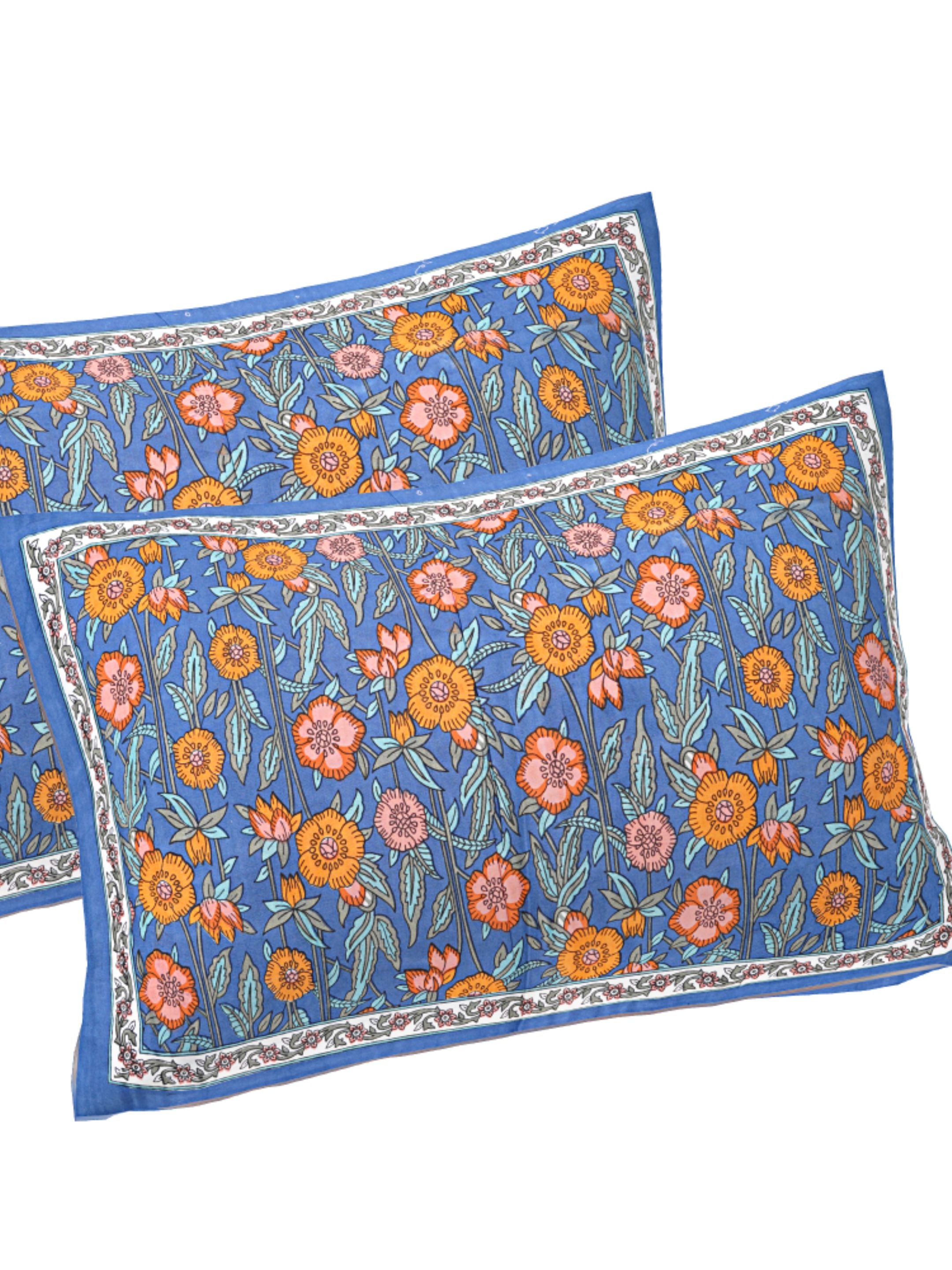 LIVING ROOTS PURE Cotton 1 SUPER King Size Bedsheet (8*8.6 Feet)  with 2 Pillow Cover (03-31-577-C)