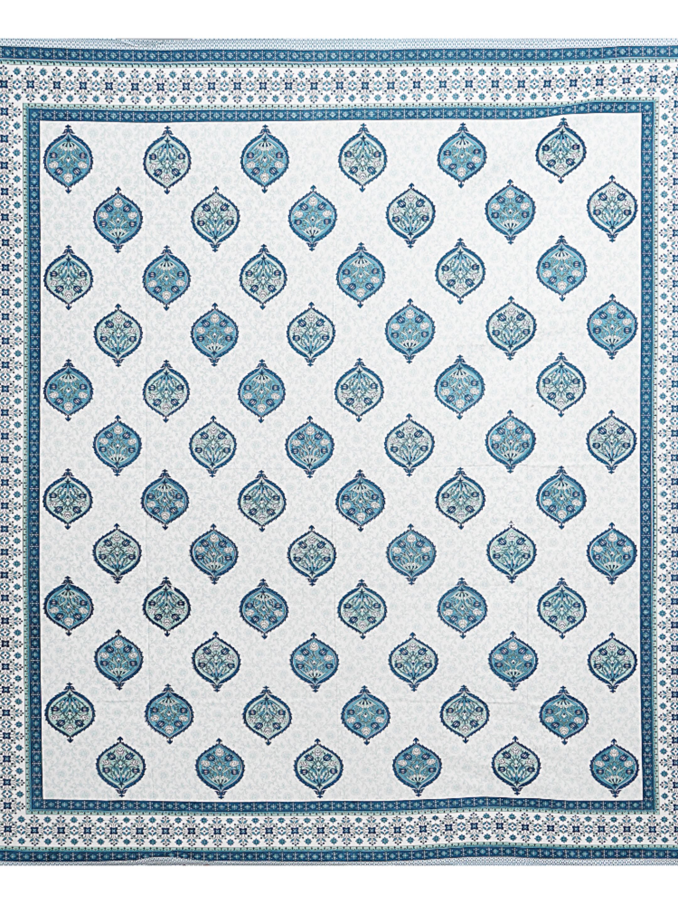 LIVING ROOTS PURE Cotton 1 SUPER King Size Bedsheet (8*8.6 Feet)  with 2 Pillow Cover (03-31-578-C)