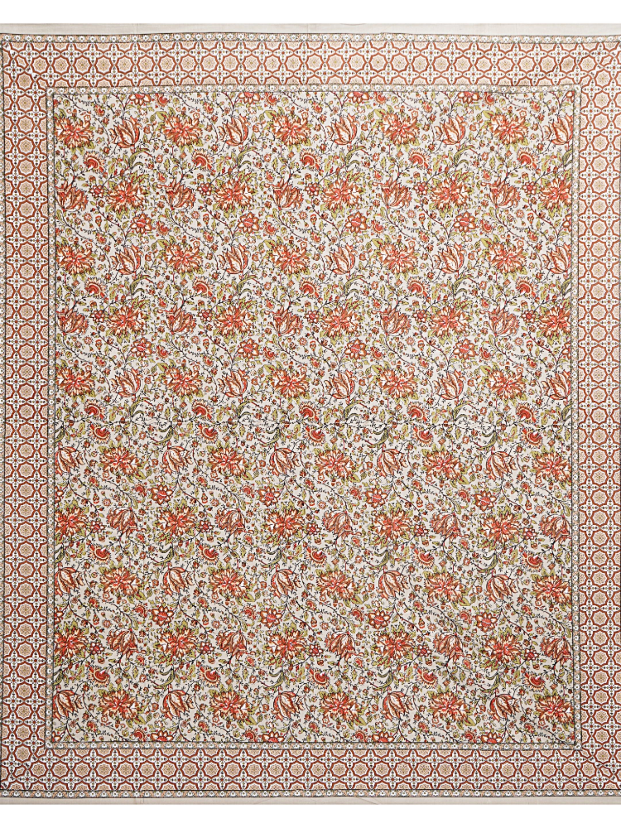 LIVING ROOTS PURE Cotton 1 SUPER King Size Bedsheet (8*8.6 Feet)  with 2 Pillow Cover (03-31-580-A)