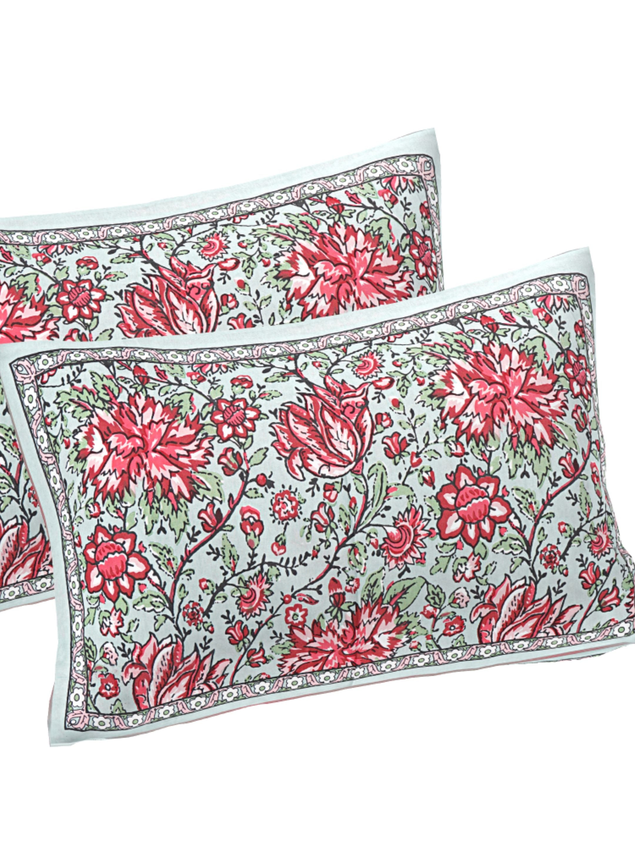 LIVING ROOTS PURE Cotton 1 SUPER King Size Bedsheet (8*8.6 Feet)  with 2 Pillow Cover (03-31-580-B)