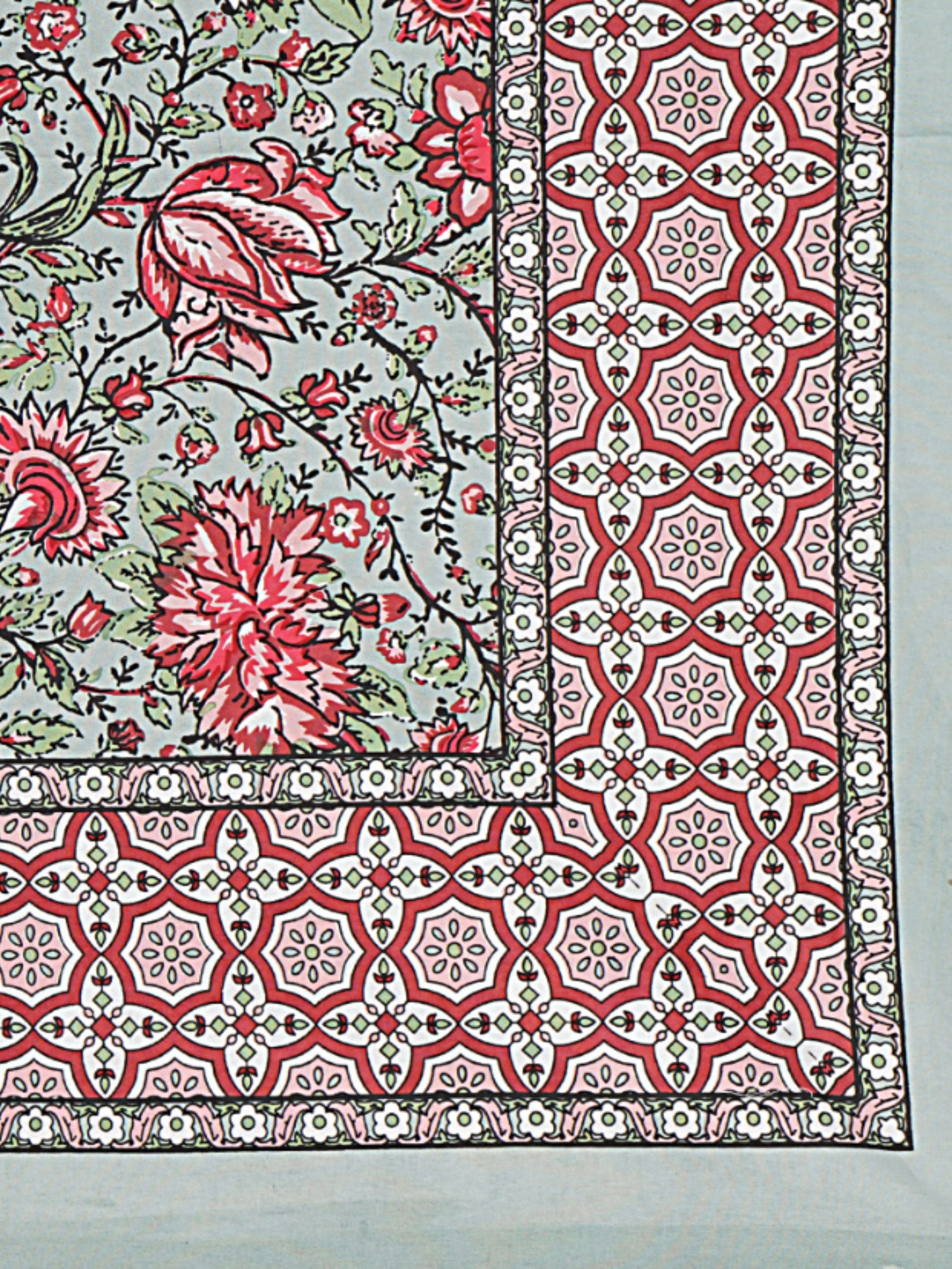 LIVING ROOTS PURE Cotton 1 SUPER King Size Bedsheet (8*8.6 Feet)  with 2 Pillow Cover (03-31-580-B)