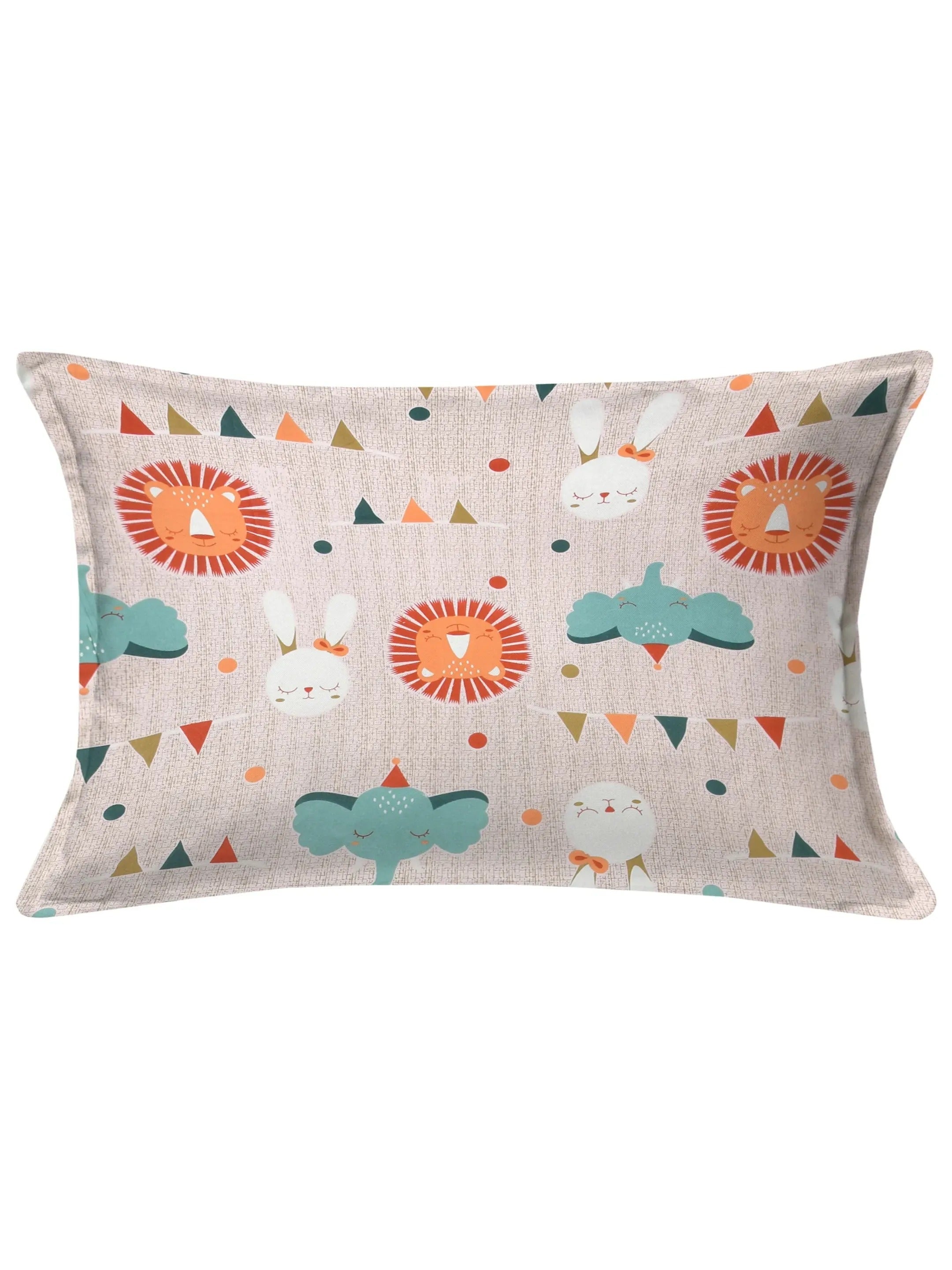 LIVING ROOTS Pure Cotton 1 Single Size Bedsheet 56*86 inches (4.6*7.1 feet ) With 1 Pillow Cover | Rich Fast Colour With No Colour Bleeding | Soft & Skin Friendly (031-B)