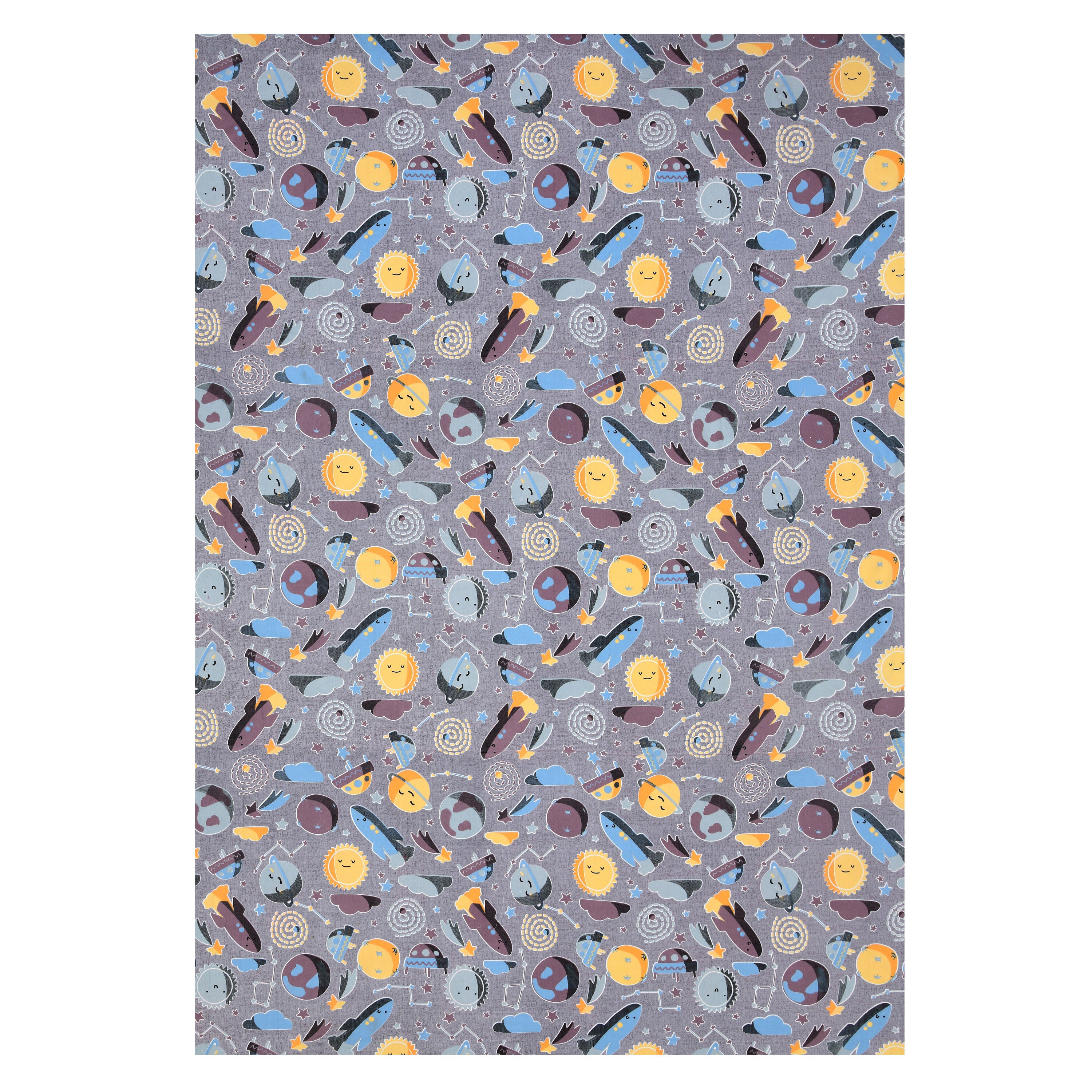 LIVING ROOTS Pure Cotton 1 Single Size Bedsheet 56*86 inches (4.6*7.1 feet ) With 1 Pillow Cover | Rich Fast Colour With No Colour Bleeding | Soft & Skin Friendly (034-A)