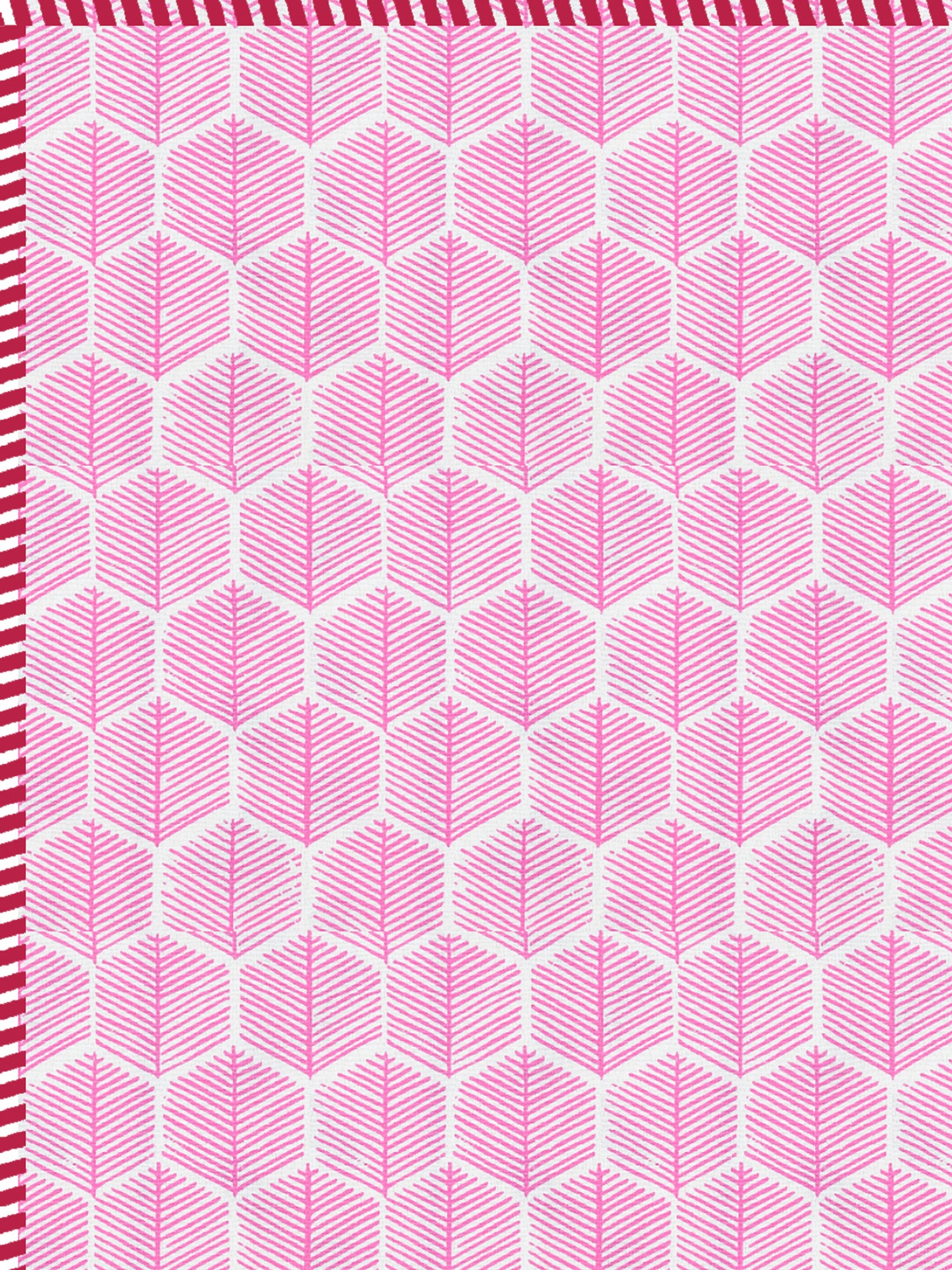 Living Roots Hand Block Stripe Floral Printed | Single Bed Dohar Lightweight For Summer Mild Winters AC Reversible Soft Comforter | No Colour Bleeding, Pink Colour, 56*86 inches, 150TC (11-024-A)