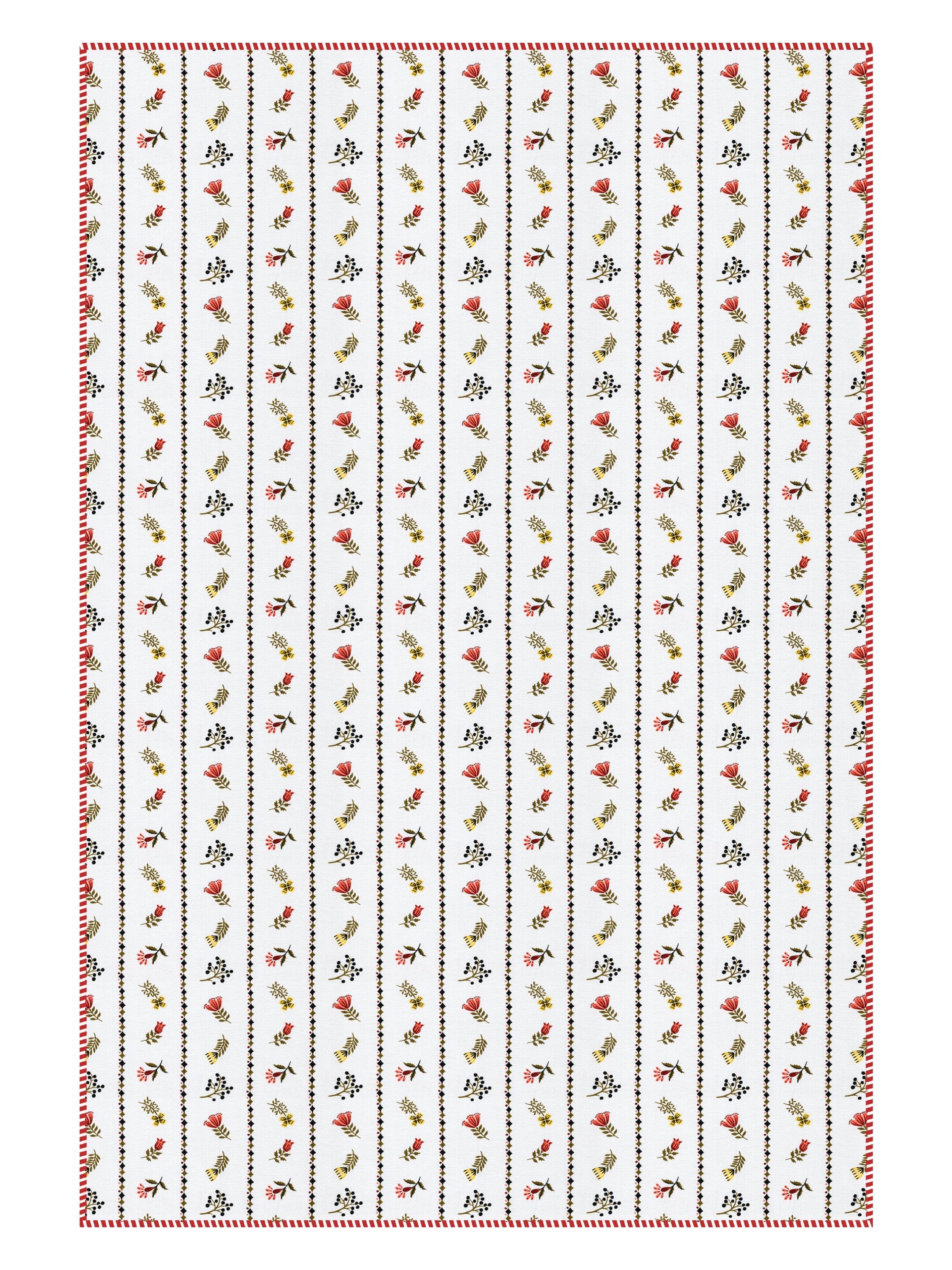 Living Roots Hand Block Stripe Floral Printed | Single Bed Dohar Lightweight For Summer Mild Winters AC Reversible Soft Comforter | No Colour Bleeding, Coral Colour, 56*86 inches, 150TC (11-024-B)