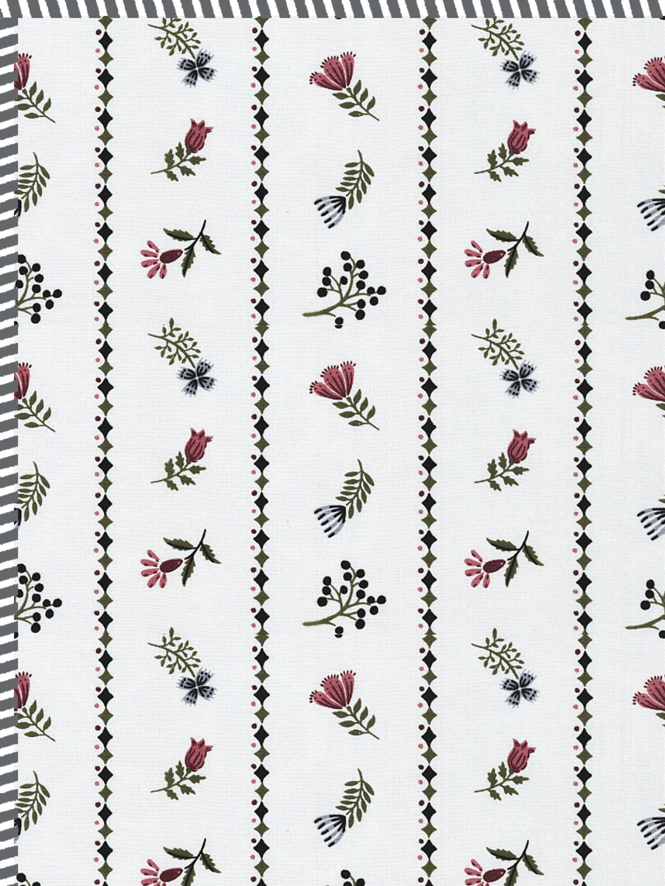 Living Roots Hand Block Stripe Floral Printed | Single Bed Dohar Lightweight For Summer Mild Winters AC Reversible Soft Comforter | No Colour Bleeding, Wine Colour, 56*86 inches, 150TC (11-024-C)