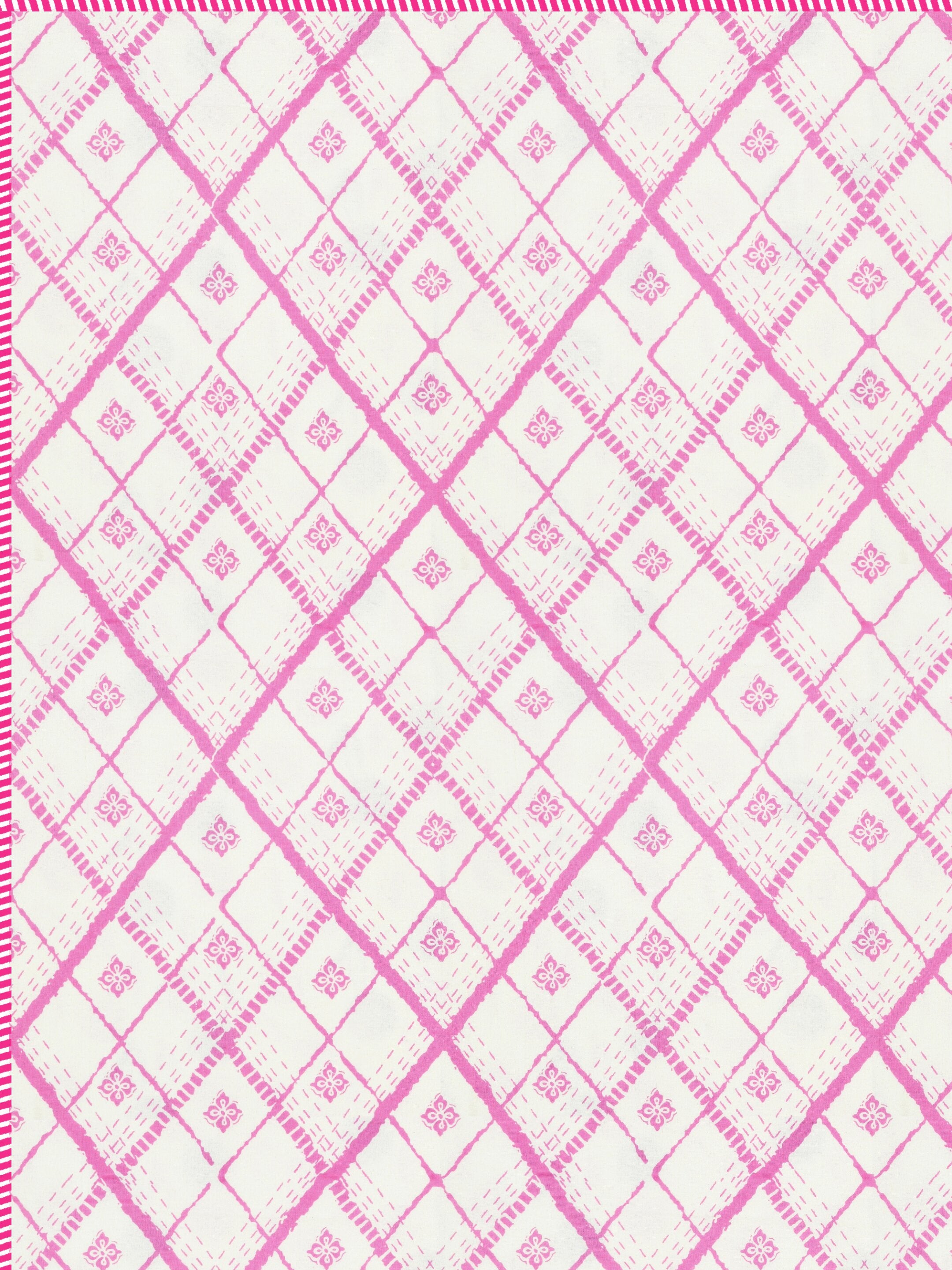 Living Roots Hand Block Geometric Floral Printed | Single Bed Dohar Lightweight For Summer Mild Winters AC Reversible Soft Comforter | No Colour Bleeding, Pink Colour, 56*86 inches, 150TC (11-026-B)