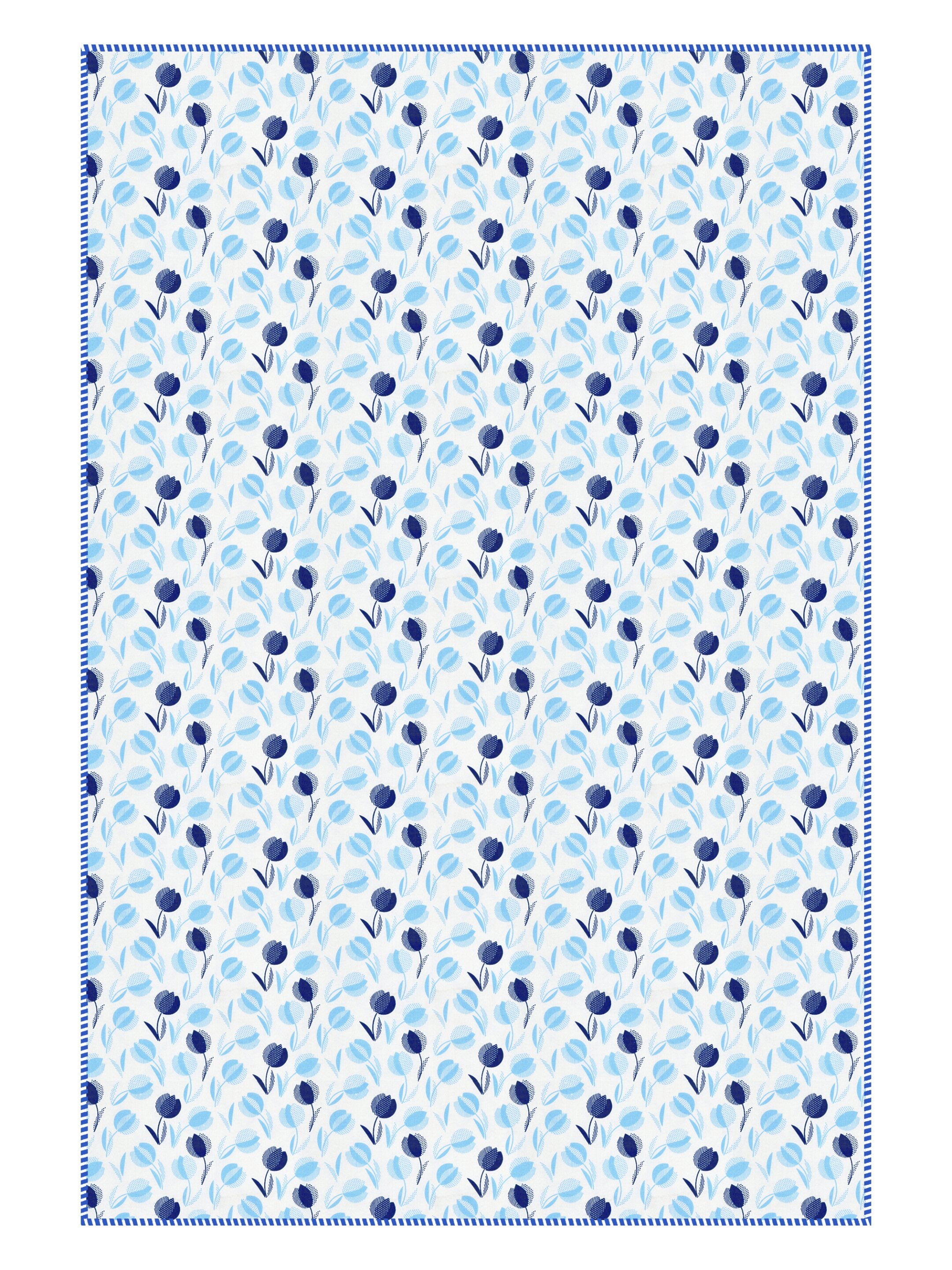Living Roots Hand Block Geometric Printed | Single Bed Dohar Lightweight For Summer Mild Winters AC Reversible Soft Comforter | No Colour Bleeding, Sky Blue Colour, 56*86 inches, 150TC (11-026-C)