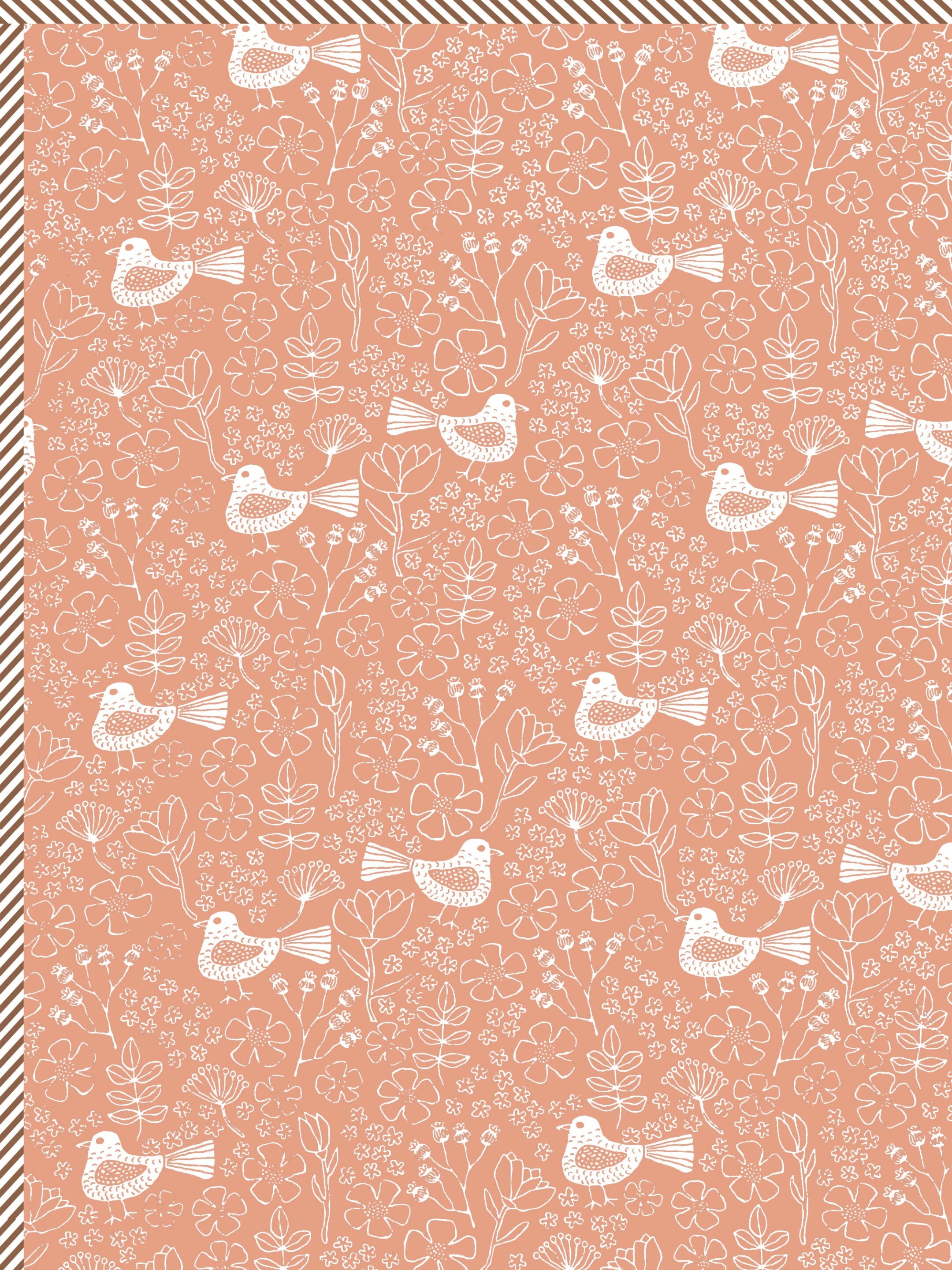 Living Roots Hand Block Bird Floral Printed | Single Bed Dohar Lightweight For Summer Mild Winters AC Reversible Soft Comforter | No Colour Bleeding, Coral Colour, 56*86 inches, 150TC (11-028-B)