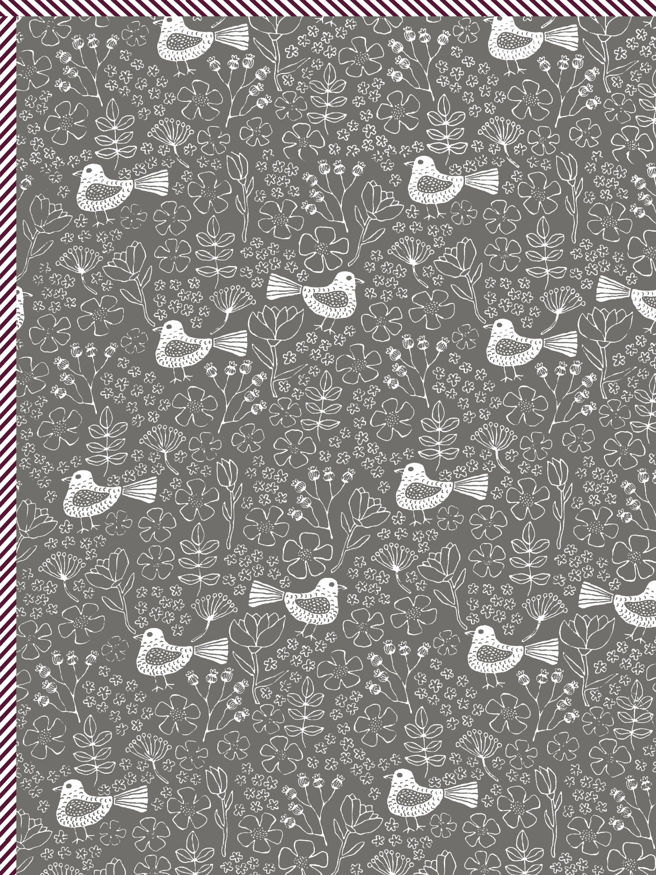 Living Roots Hand Block Bird Floral Printed | Single Bed Dohar Lightweight For Summer Mild Winters AC Reversible Soft Comforter | No Colour Bleeding, Grey Colour, 56*86 inches, 150TC (11-028-C)