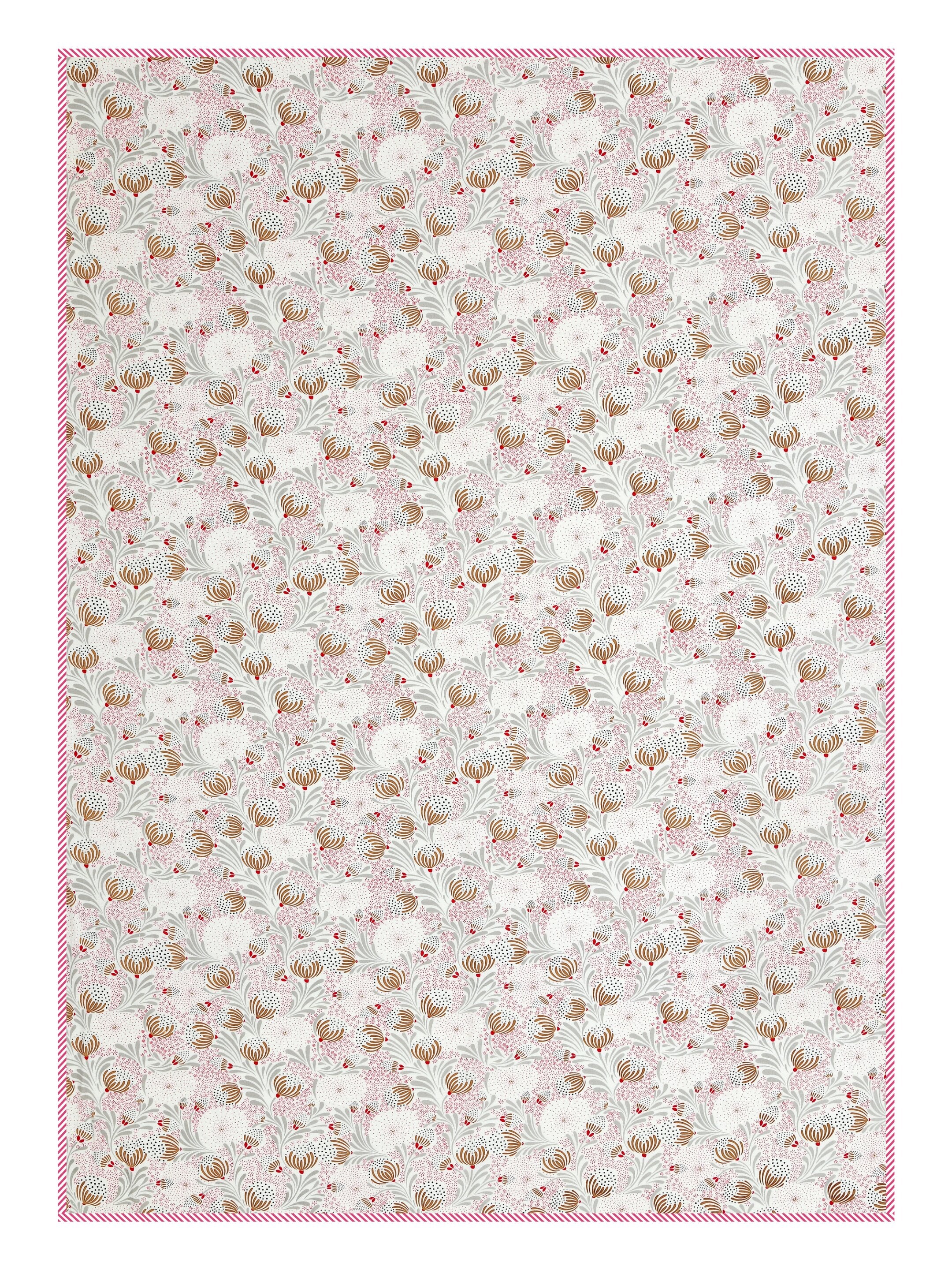 Living Roots Hand Block Floral Printed | Single Bed Dohar Lightweight For Summer Mild Winters AC Reversible Soft Comforter | No Colour Bleeding, Mustard Colour, 56*86 inches, 150TC (11-029-A)