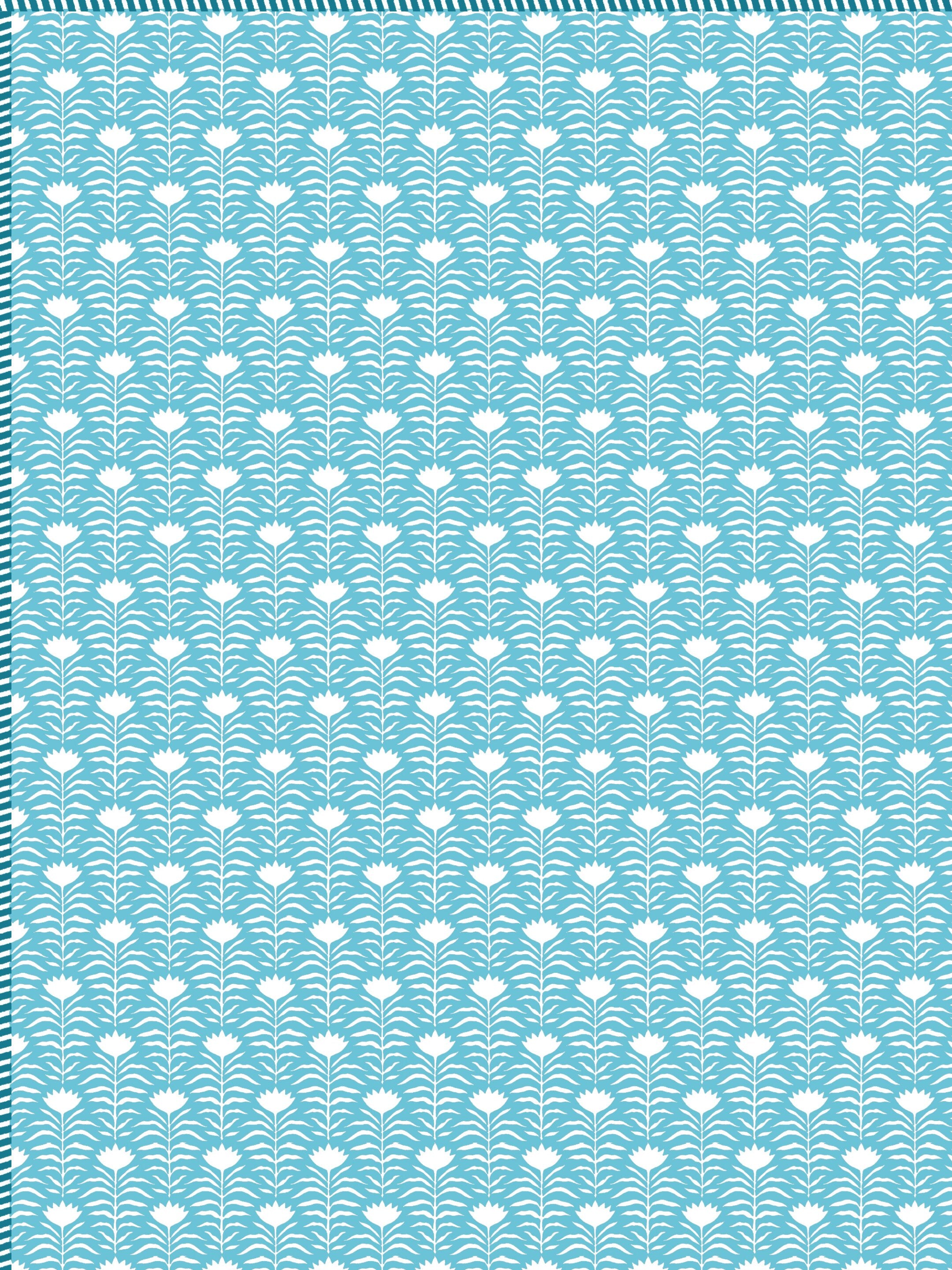Living Roots Hand Block Floral Printed | Single Bed Dohar Lightweight For Summer Mild Winters AC Reversible Soft Comforter | No Colour Bleeding, Sky Blue Colour, 56*86 inches, 150TC (11-031-B)