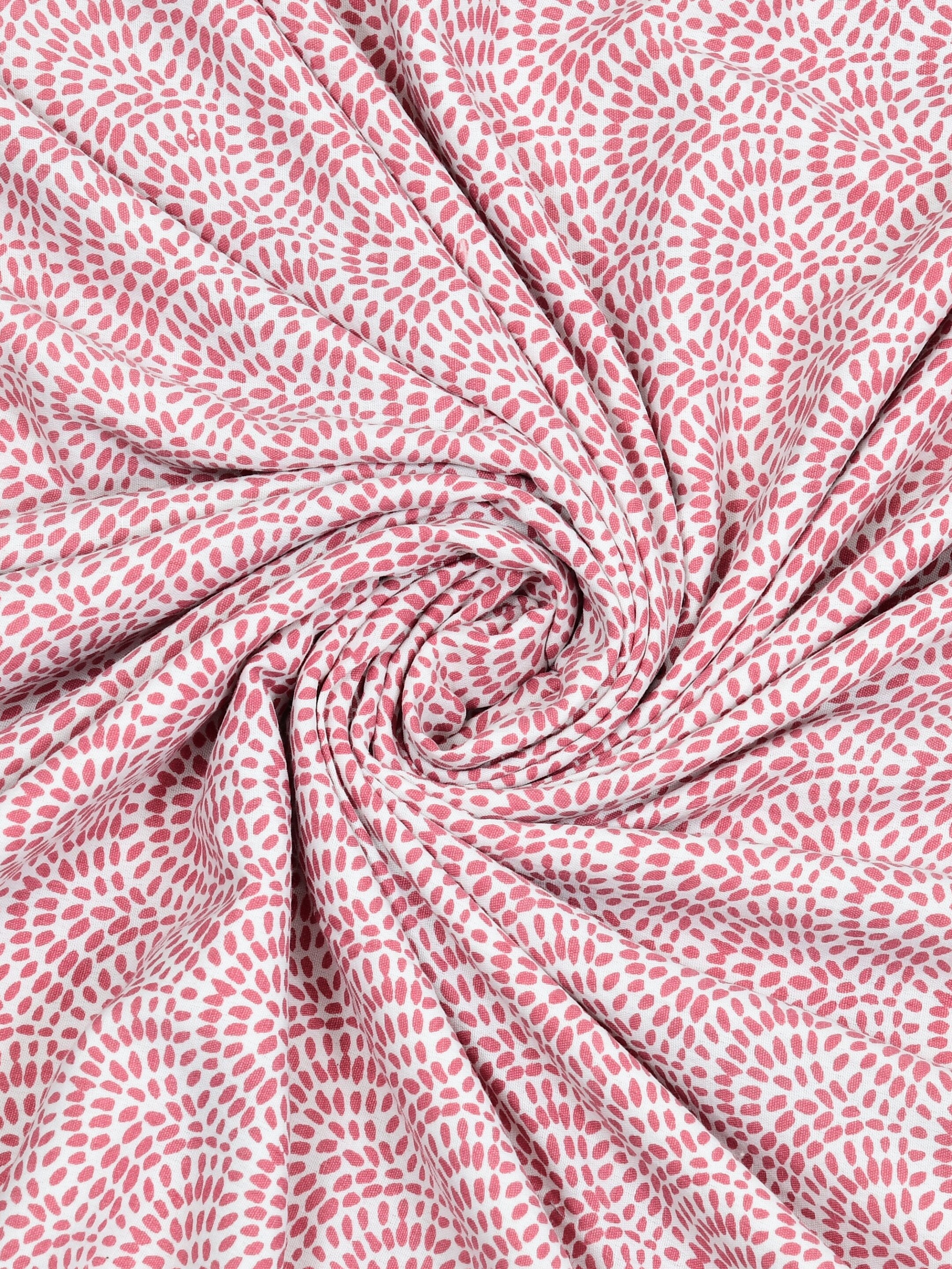 Living Roots Hand Block Floral Printed | Single Bed Dohar Lightweight For Summer Mild Winters AC Reversible Soft Comforter | No Colour Bleeding, Magenta Colour, 56*86 inches, 150TC (11-032-A)
