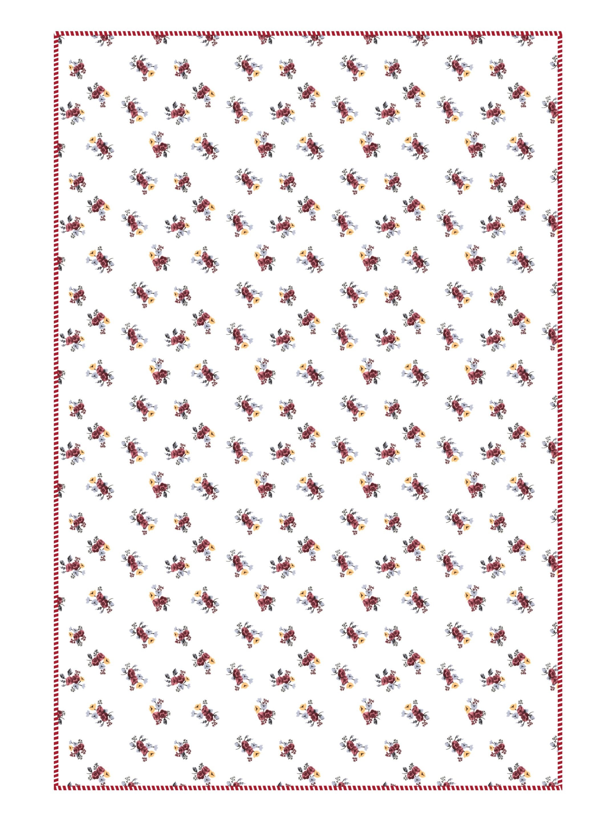 Living Roots Hand Block Floral Printed | Single Bed Dohar Lightweight For Summer Mild Winters AC Reversible Soft Comforter | No Colour Bleeding, Magenta Colour, 56*86 inches, 150TC (11-032-A)