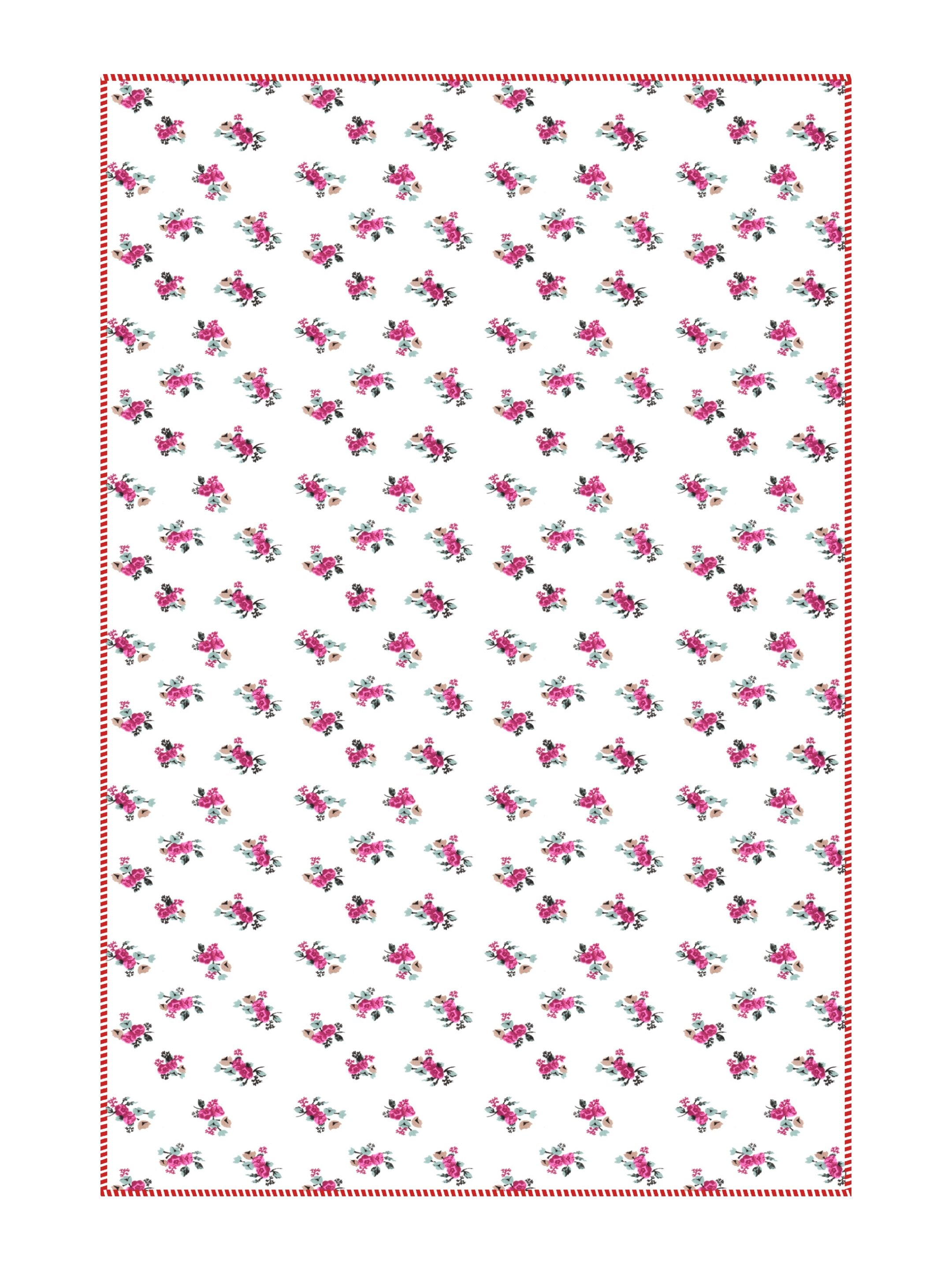 Living Roots Hand Block Floral Printed | Single Bed Dohar Lightweight For Summer Mild Winters AC Reversible Soft Comforter | No Colour Bleeding, Pink Colour, 56*86 inches, 150TC (11-032-B)