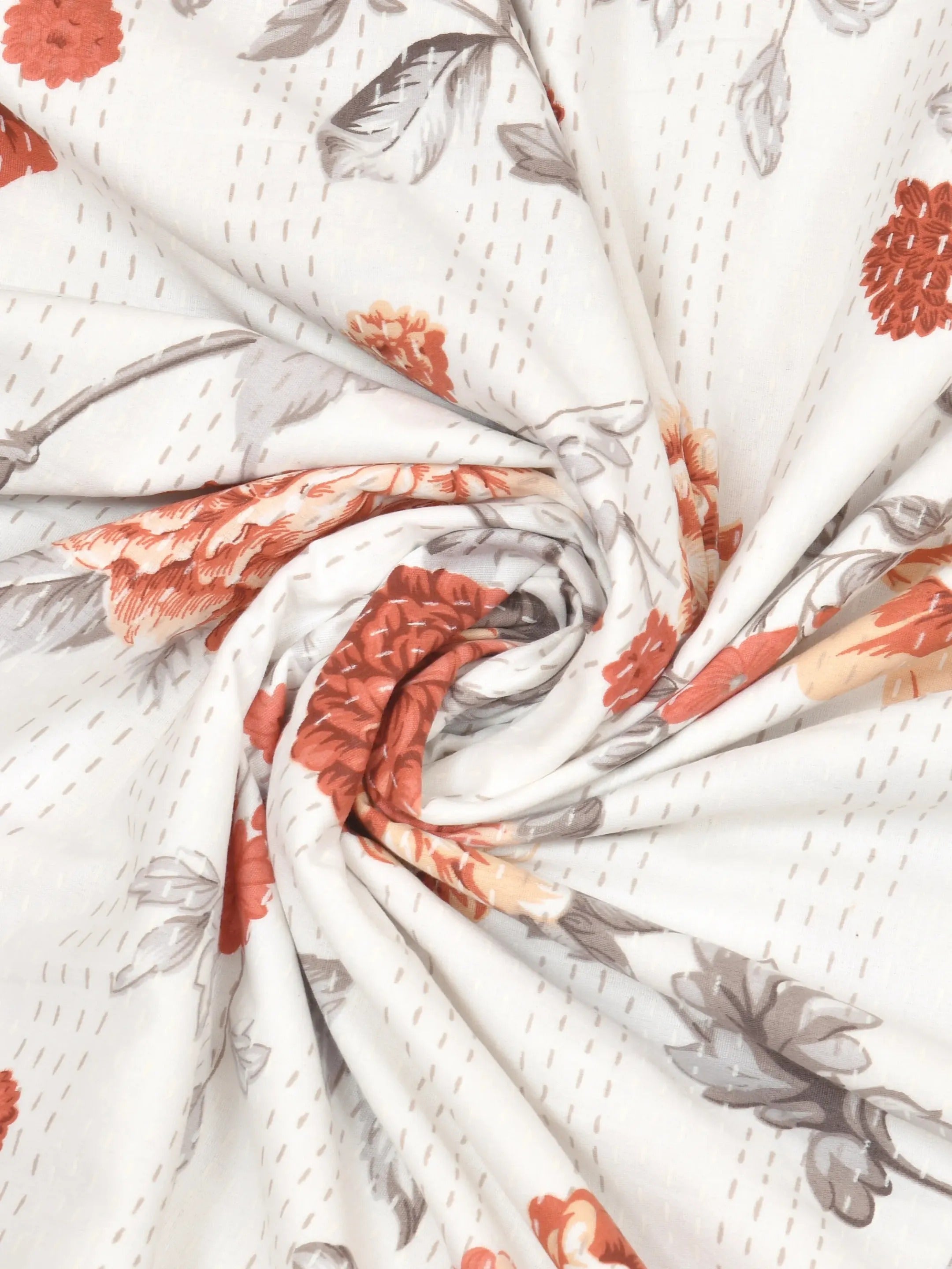 LIVING ROOTS Super Soft Malmal (Muslin) Cotton Double Bed Dohar 86 x 96 inches (7*8 Feet), All Season Reversible AC Comforter Hand Block Print | Rich Fast Colour with No Colour Bleeding | Soft, Breathable & Skin Friendly (21-036-A)