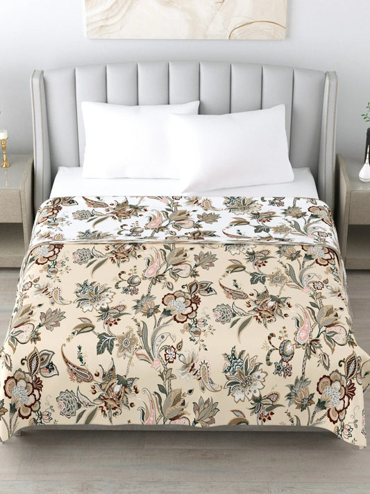 Super Soft Malmal (Muslin) Cotton Double Queen Size Dohar, All Season Reversible AC Comforter Hand Block Print - 86 x 96 inches (7.1*8 Feet) (21-037-B)