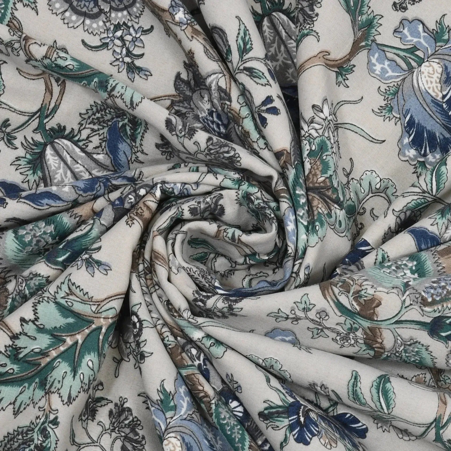 Super Soft Malmal (Muslin) Cotton Double Queen Size Dohar, All Season Reversible AC Comforter Hand Block Print - 86 x 96 inches (7.1*8 Feet) (21-042-B)