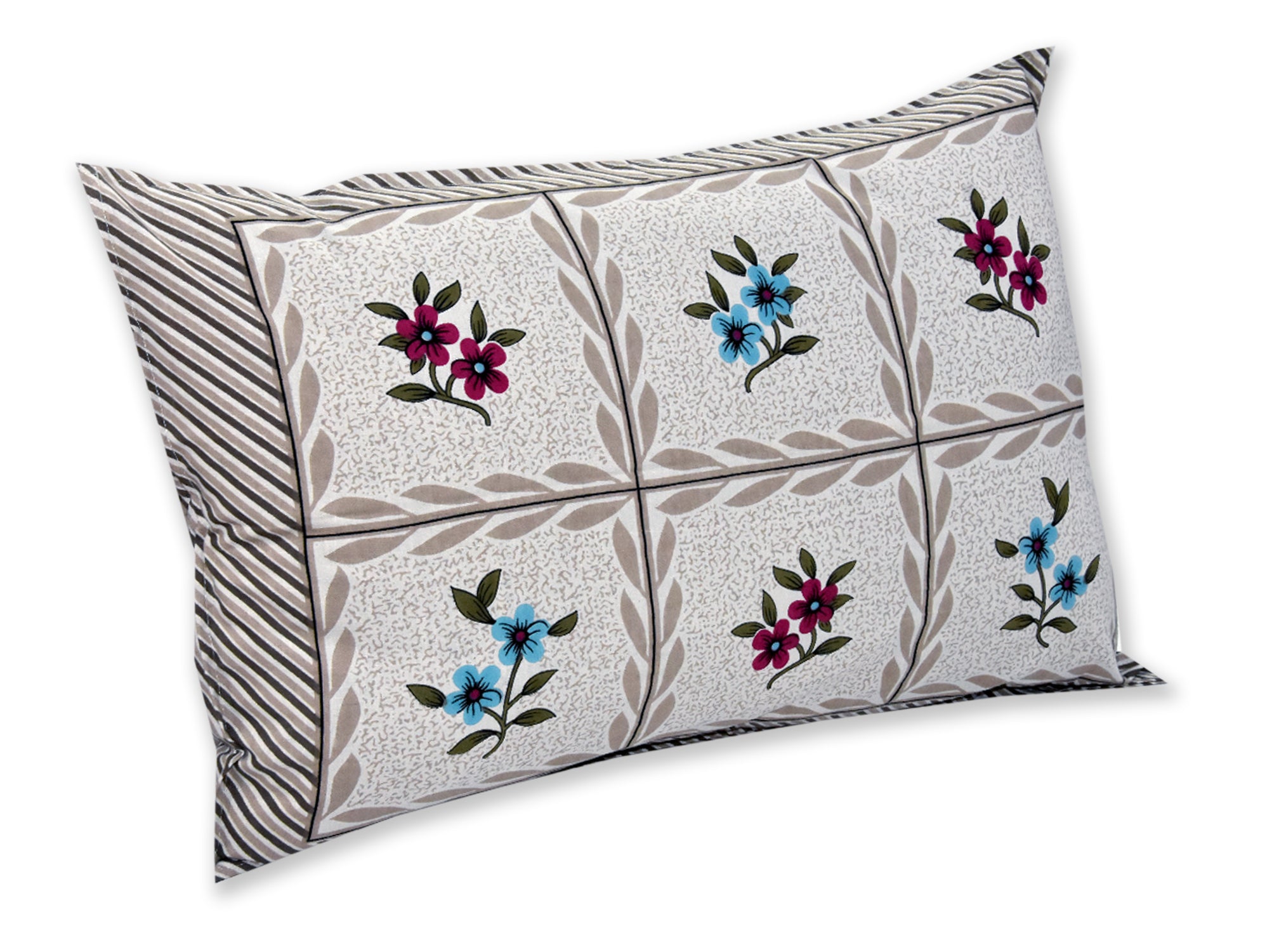 1 Single Size Bedsheet 56*86 inches (4.6*7.1 feet ) With 1 Pillow Cover | Pure Cotton | Rich Fast Colour with No Colour Bleeding | Soft & Skin Friendly (30-029-B)
