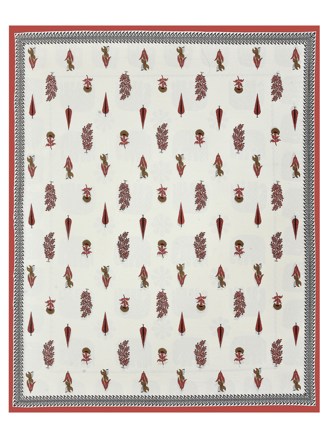 LIVING ROOTS Double Bedsheet King Size Pink Colour Flower Print Pure Cotton - 1 Bedsheet with 2 Pillow Covers (31-036-A)