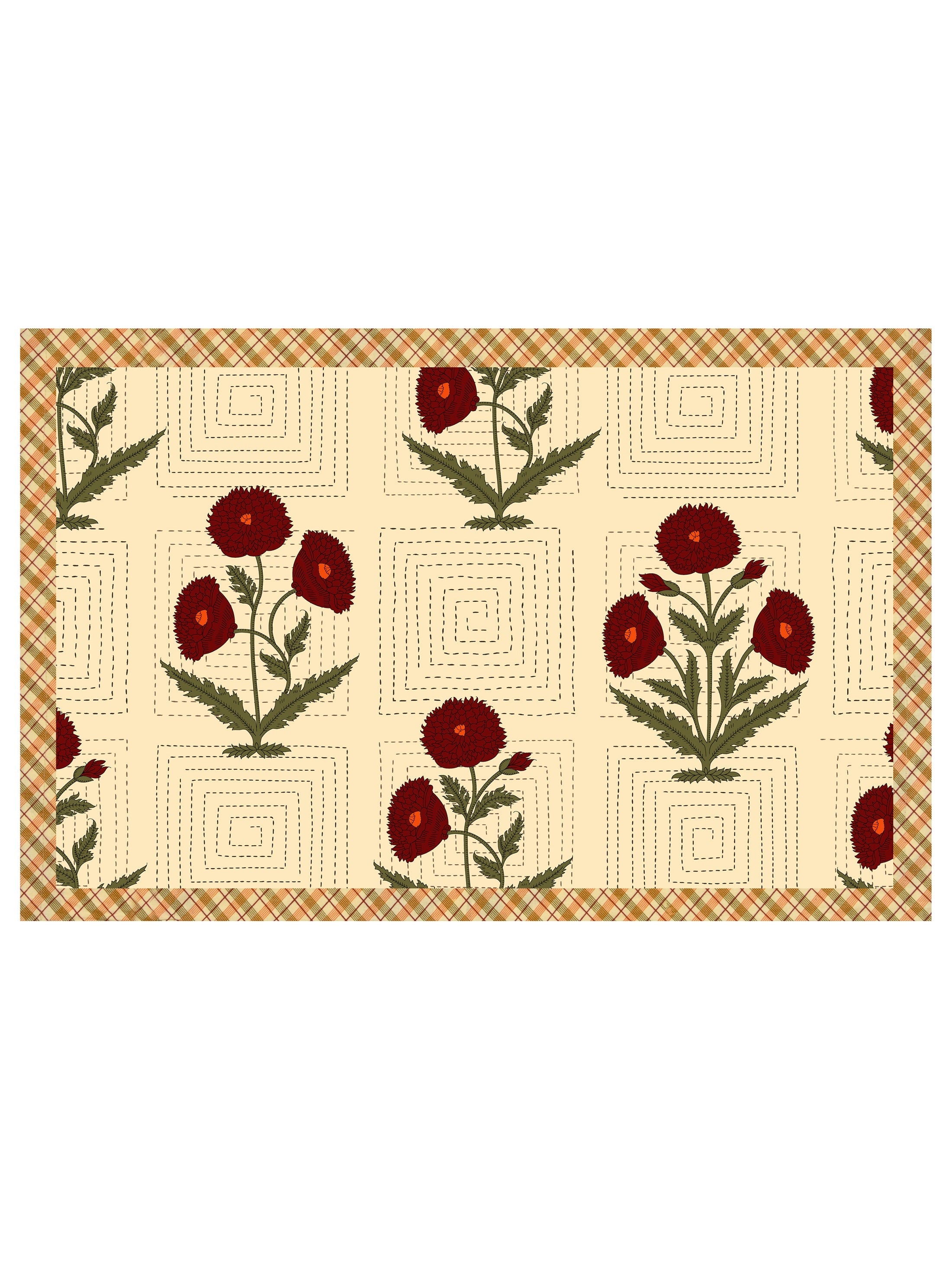 LIVING ROOTS Double Bedsheet Super King Size Pure Cotton Fabric With 2 Pillow Covers (31-079-A)